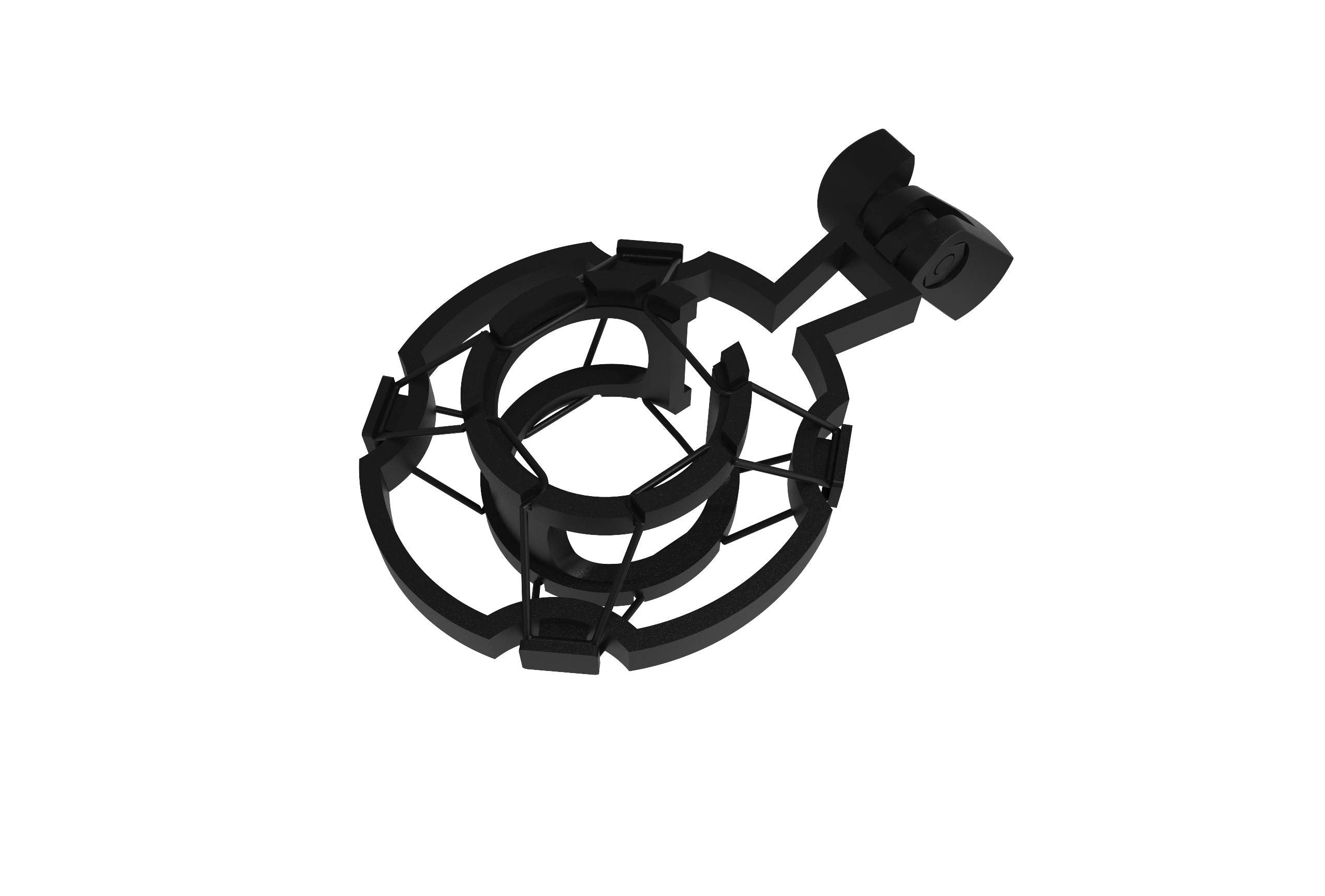 IDANCE Microphone Boom Arm, Adjustable Arm Scissor Mic Stand Desk Mount, Shock Mount Mic Holder, Podcast Condenser Microphone Holder, Desktop Mic Stand, Boom Stand for Recording, Gaming, Streaming