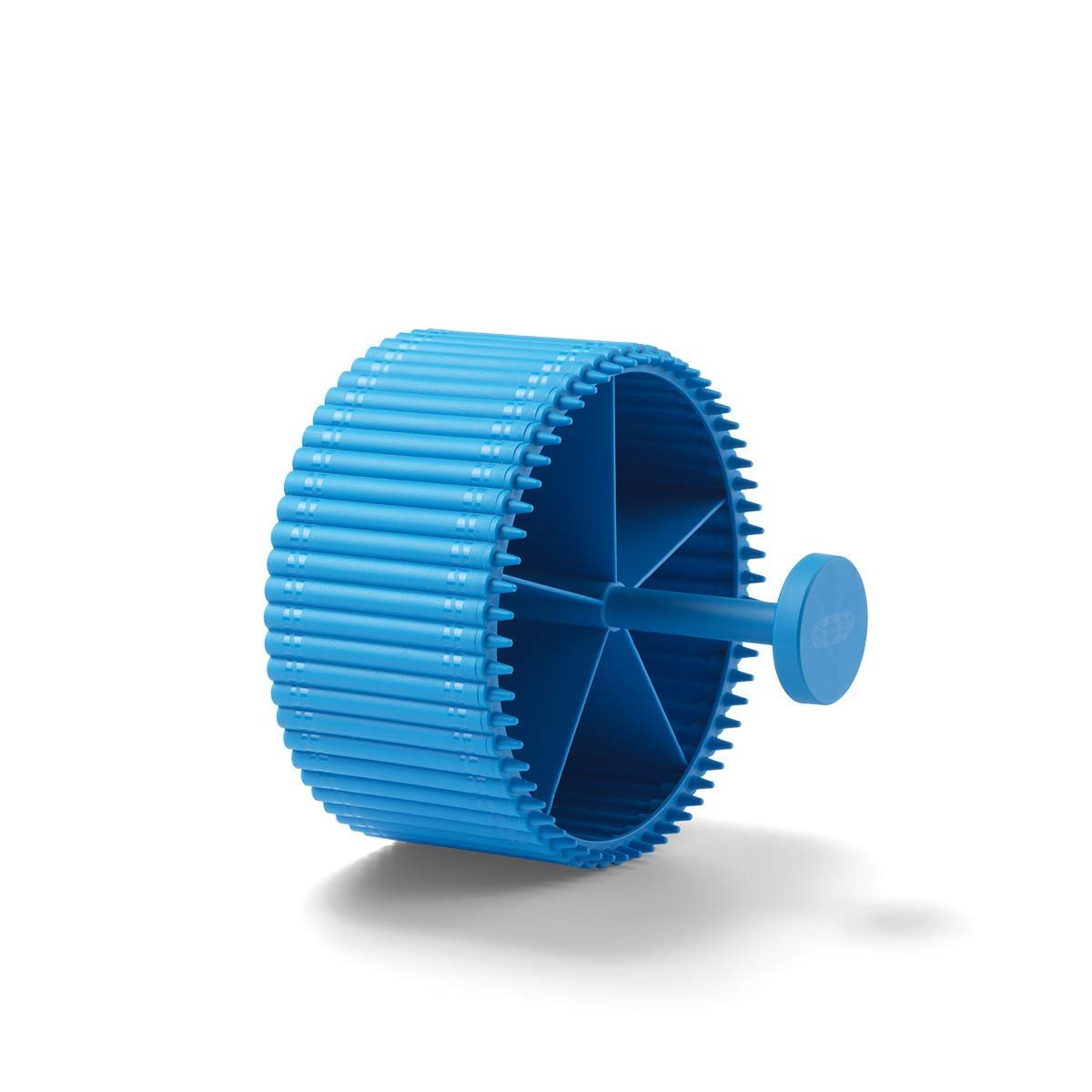 Crayola Round Storage Organizer - Creative Kids Desk Organizer with 5 Sections for Storing Pens, Pencils, Crayons and Other School/Office Supplies, Cerulean, Kids 3+ Years