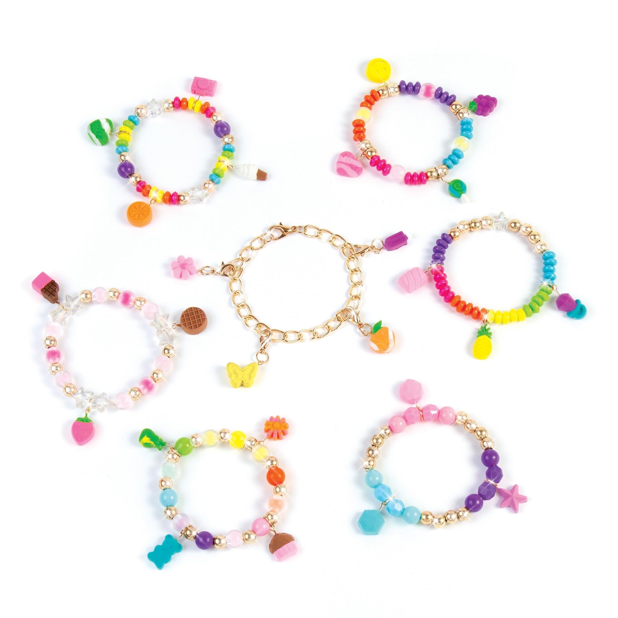 Make It Real:Clay Charm DIY Jewelry Kit - Make 30+ Clay No Bake Charms to Attach to Your Chain, Arts & Crafts, Girls & Kids Ages 8+