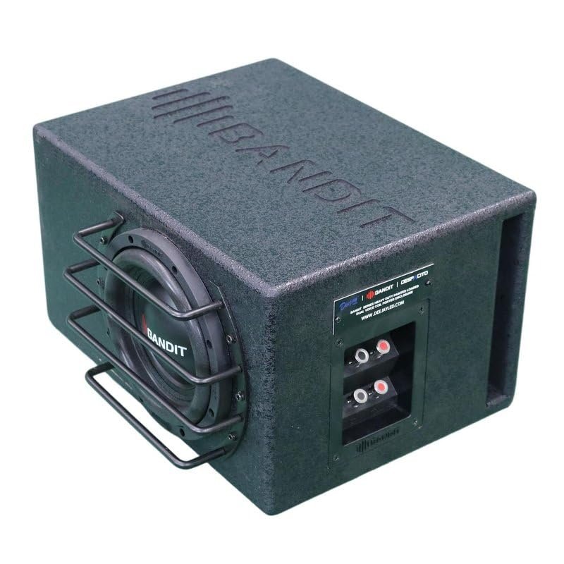 DEEJAY LED BANDIT6.5 Despacito Single 6.5-inch Subwoofer in A Box Cabinet 600 Wrms 1200 Watts Peak with Grill Guard and Two Voice Coils 2 ohms Each