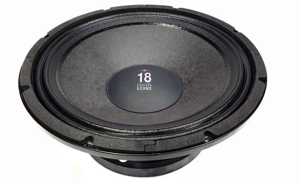 Eighteen Sound 12MB710-8 LF Drivers 12-inch Mid Bass Compact 2-Way Reflex Enclosures Interleaved Sandwich Voice Coil 500-Watt