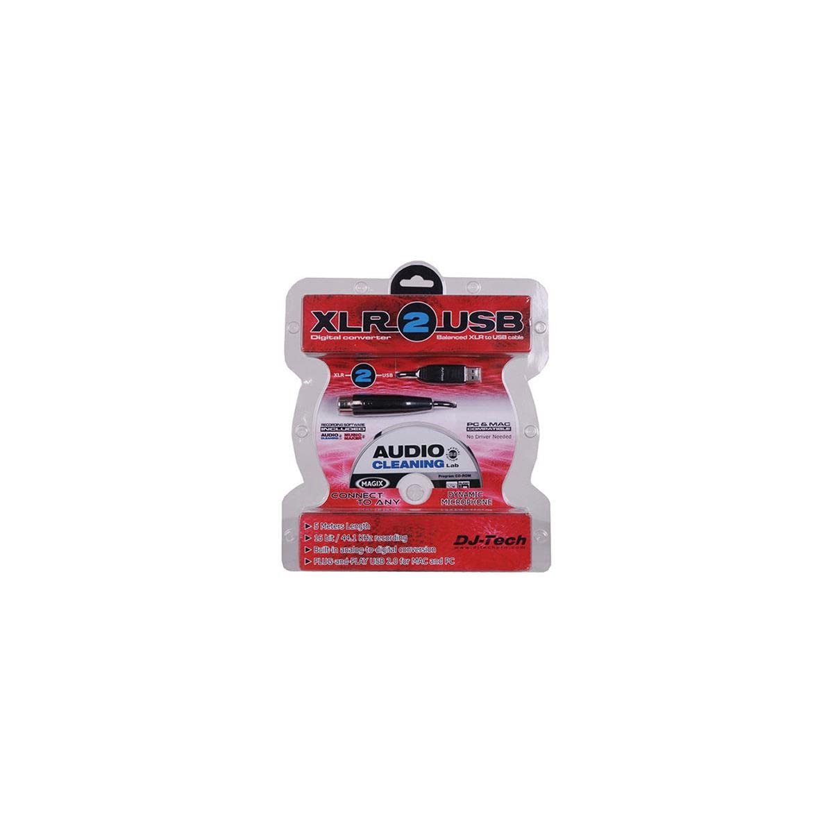 DJTECH XLR2USB - Channel Digital Multitrack Recorder