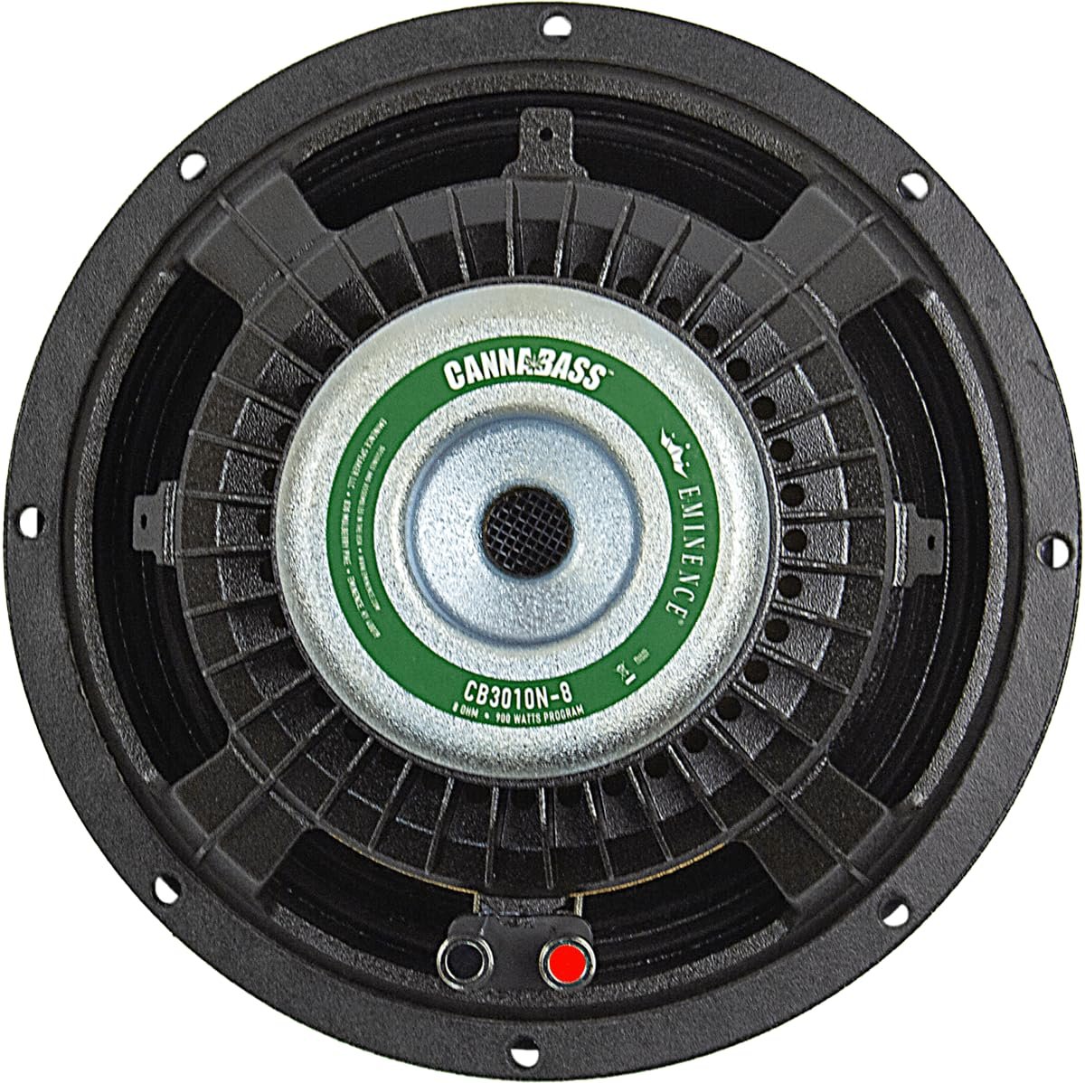 Eminence CannaBass CB3010N-8 10-inch HP Bass Guitar Speaker 450 Wrms 900 Watts Peak 8 Ohm Neodymium 3-in Voice Oil Vented Fiberglass