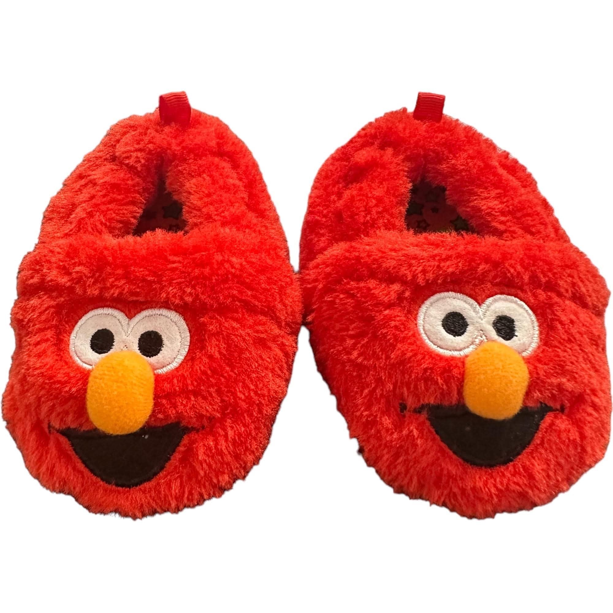 Sesame Street Unisex-Child ELMO Face Slipper (Elmo Puppet 2, us_footwear_size_system, toddler, men, numeric, medium, numeric_4)