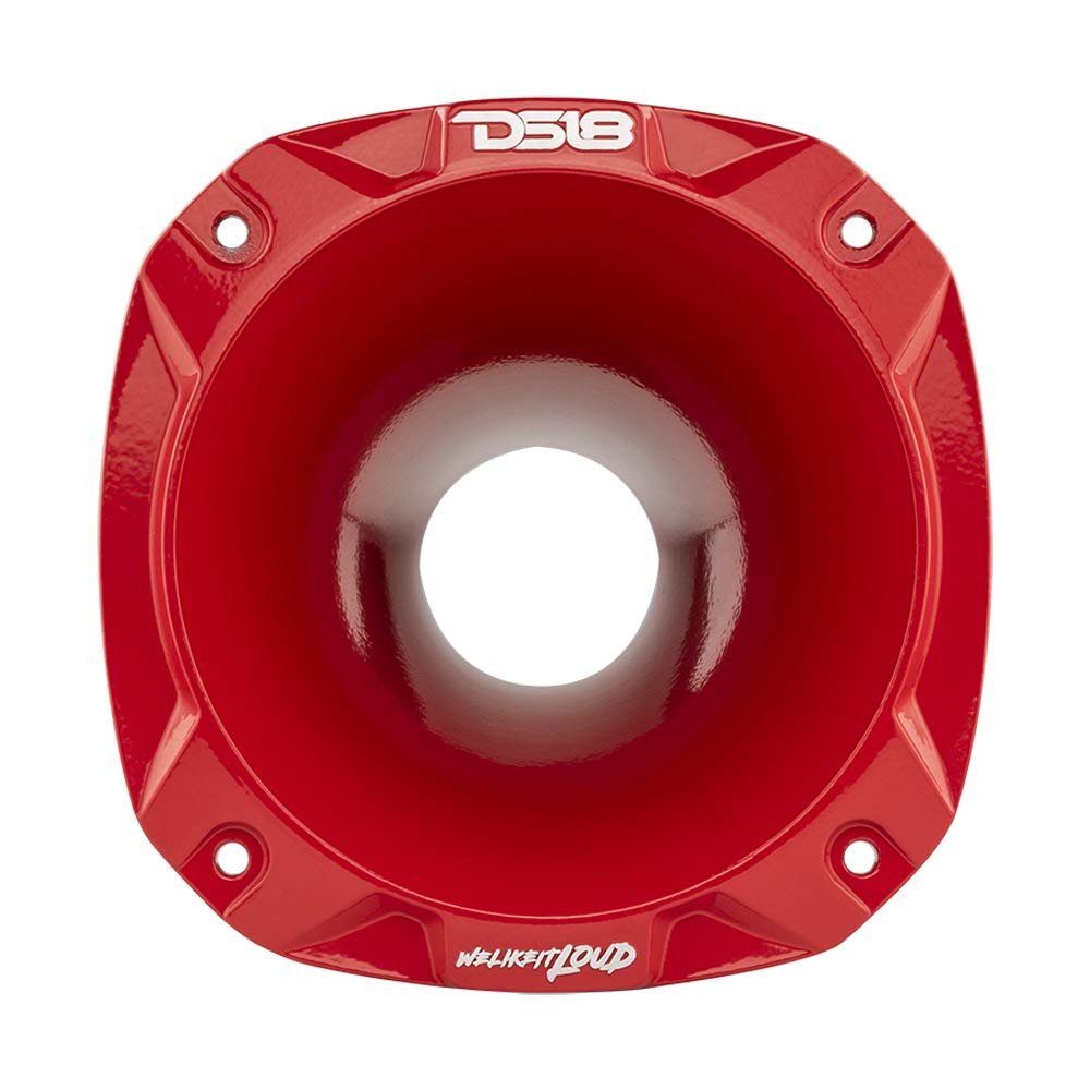 DS18 PRO-HA52/RD 2" 100° Aluminum Bolt On Short Horn (Red)