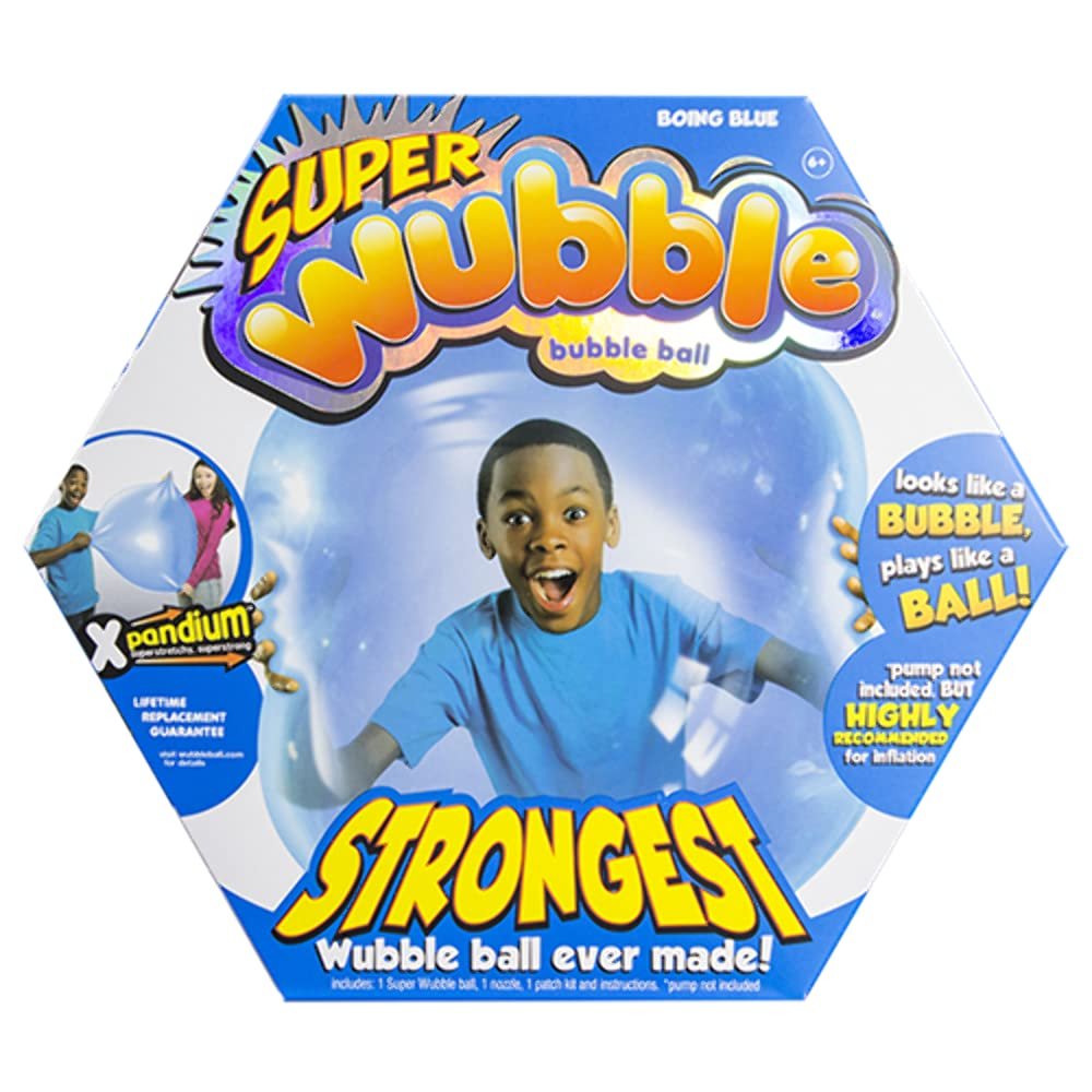 Wubble the Amazing Tear Resistant Super Bubble Ball Boing Blue