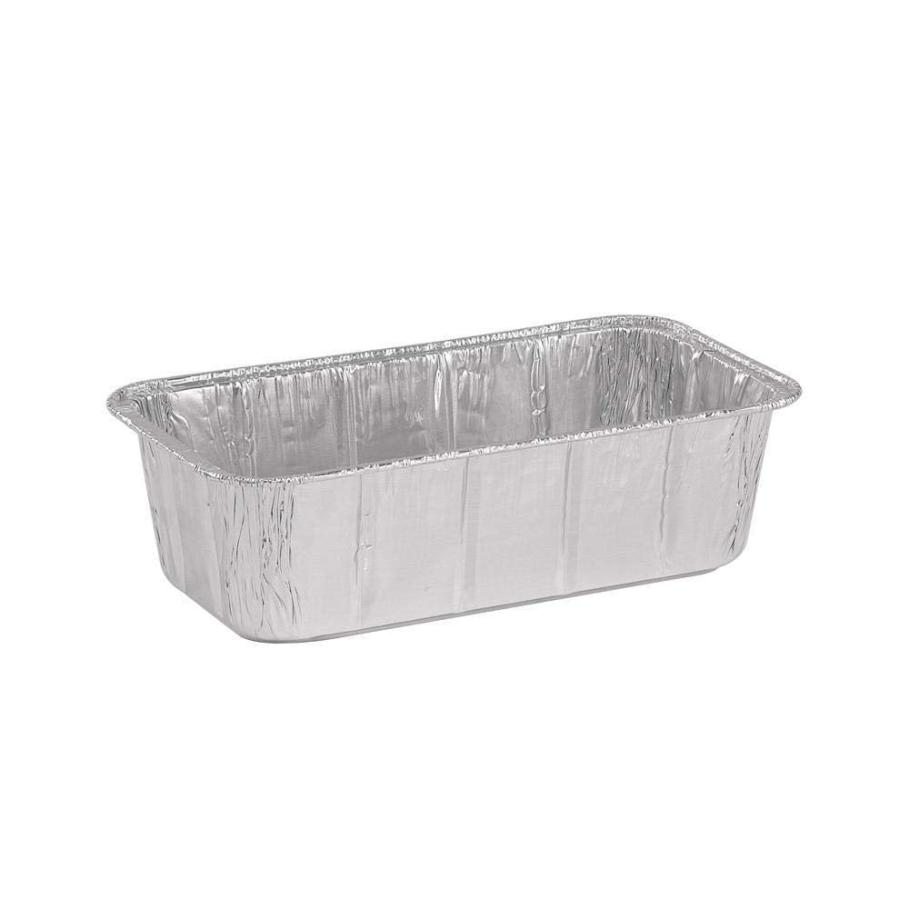 Aluminum Loaf Pan - 2 Lb, Silver, 8 Pcs