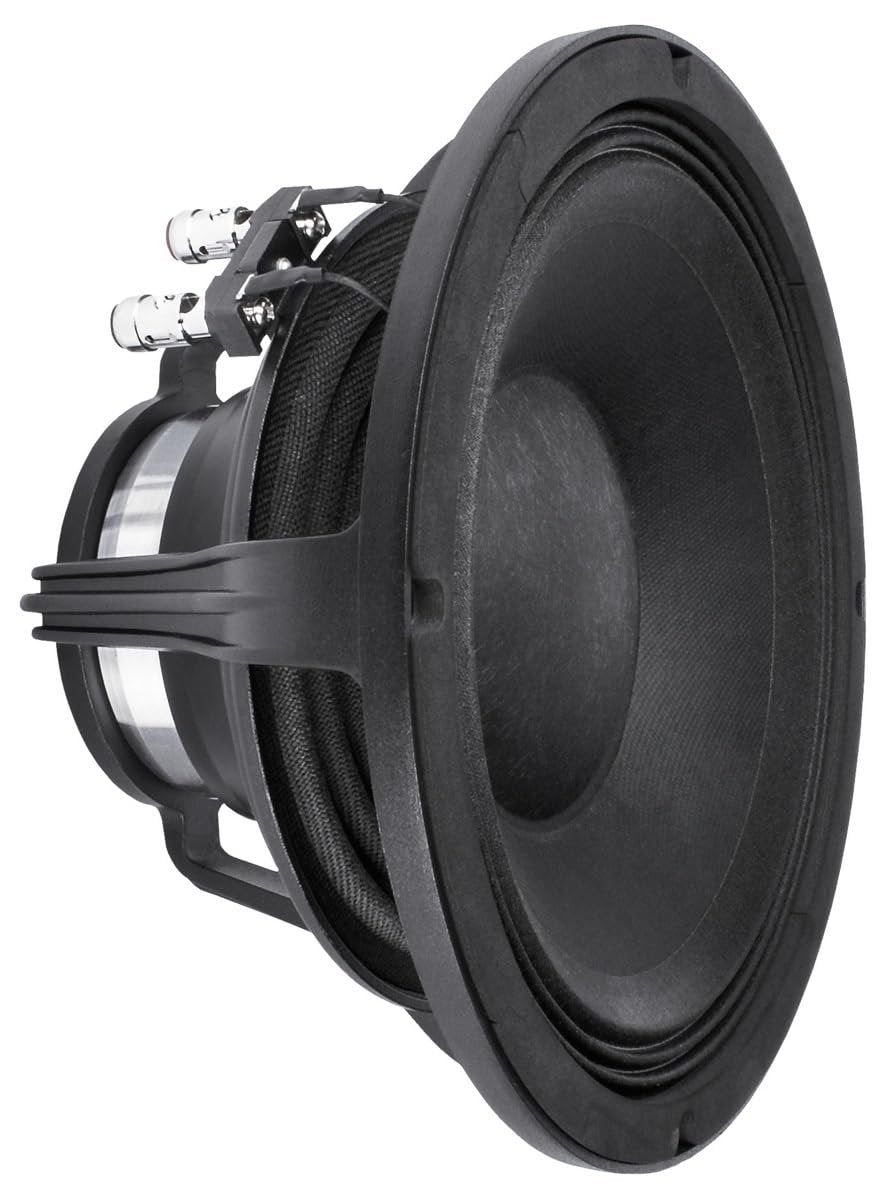 Deejayled FAITALPRO 10FH500-4 10-inch Midbass Speaker 4-Ohms with 3-in Voice Coil 500 Watt Rms 1000 Watt Max Power Capacity Triple Roll Surround Neodymium Magnet