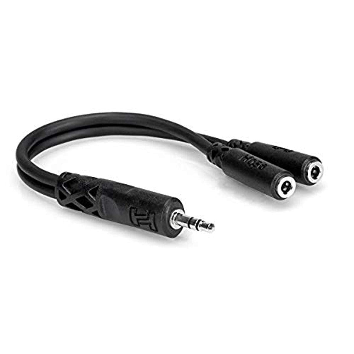 Hosa Technology YMM232 6-Inch Y Adapter, 1/8-Inch Stereo Male-Dual 1/8-Inch Female