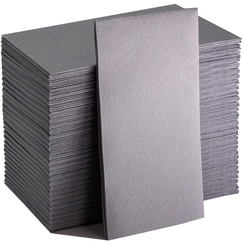 Premium Quilted Silver Cloth-Like Guest Paper Towel - (Pack of 30) - Elegant Design - Perfect for Bathrooms, Parties, and Special Events