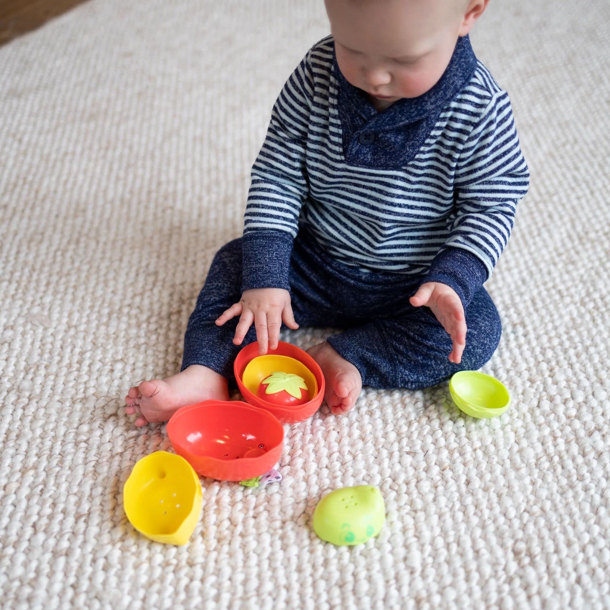 Lamaze Stack & Nest Fruit Pals – Nesting and Stacking Play Food Toys – Colorful Baby Stacking Toys - Toddler Stacking Toys - Baby Sensory Toys Ages 12 Months and Up