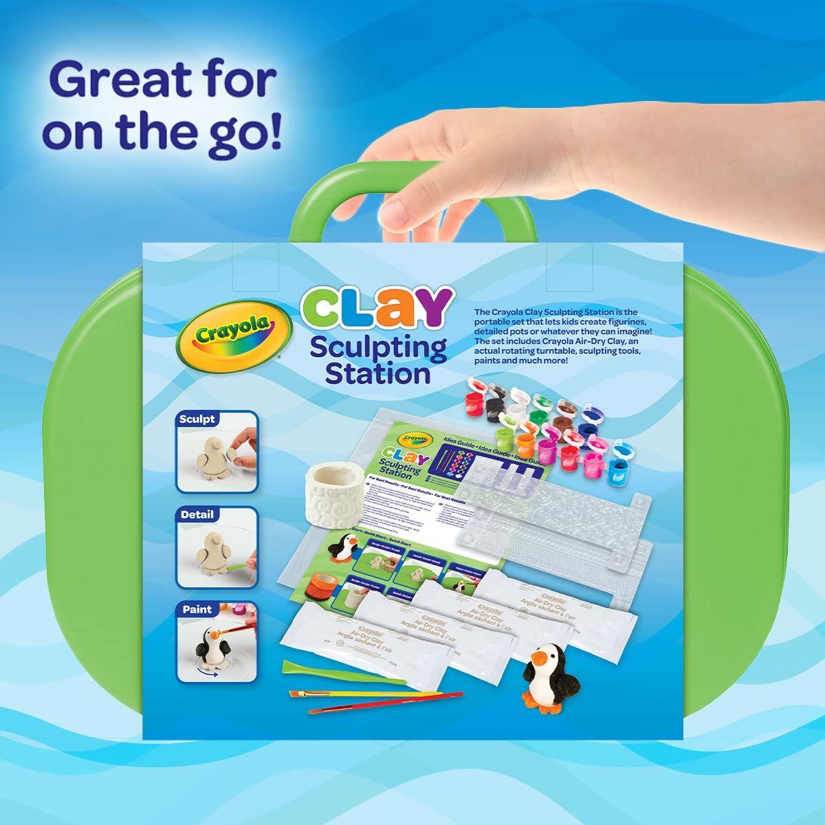 Crayola Clay Sculpting Station, Kids Clay, Sculpting Material, Craft kit, Art Set for Kids, Gift for Boys & Girls, Ages 6+