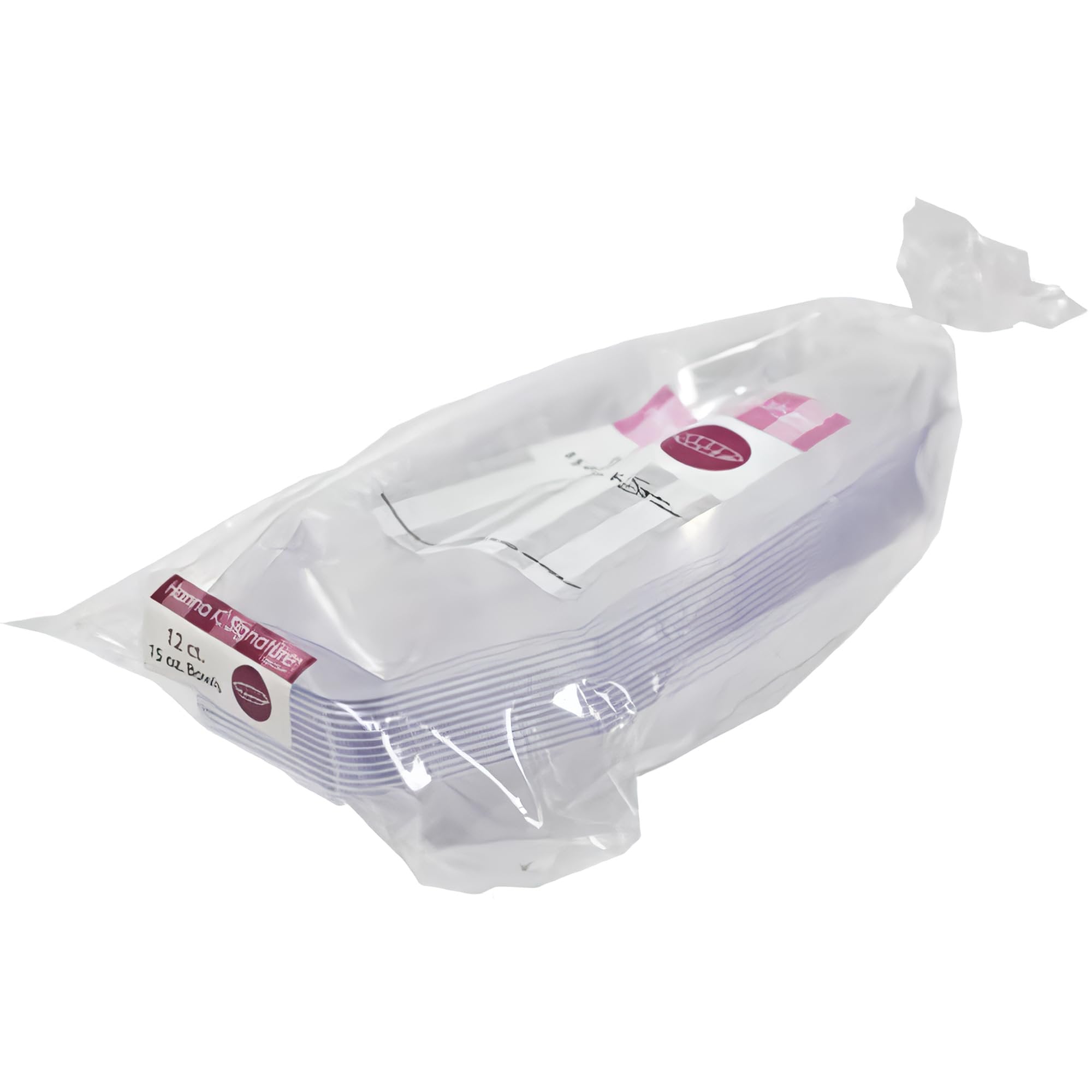 Premium Clear Plastic Serving Boats - 15 oz (Pack Of 12) - Heavy Duty & Reusable Buffet Party Dishes