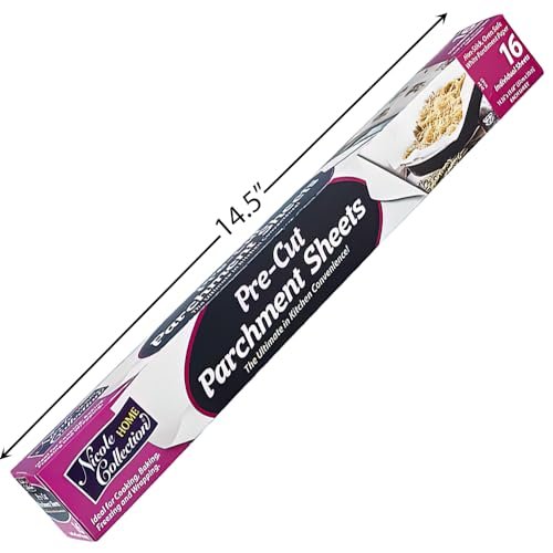 Premium Parchment Paper White - 14.5" x 19.6" (16 Pc) - Ideal for Crafting, Baking, Invitations & Art