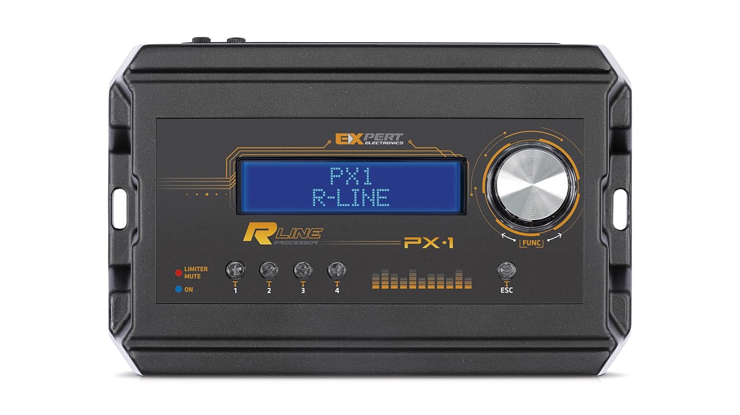 Expert PX1R 4 Channels 2 Digital Inputs Signal Processor DSP BT Equalizer Car Audio Systems Preset with All Settings Mute Phase Limiter Gain Delay Reset