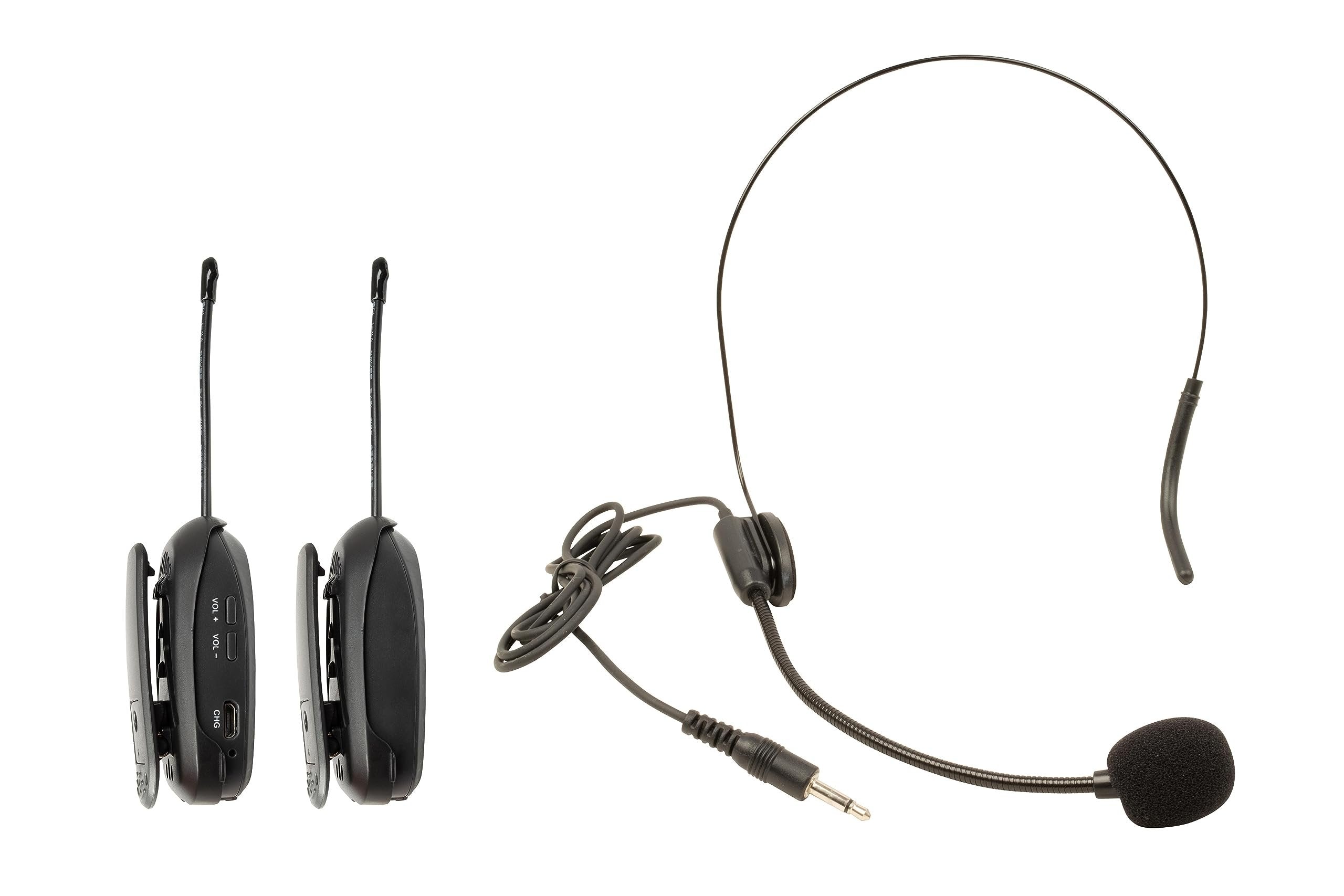 VocoPro Digital UHF Wireless Rechargeable One-Way Communication System (Commander-Air-3)