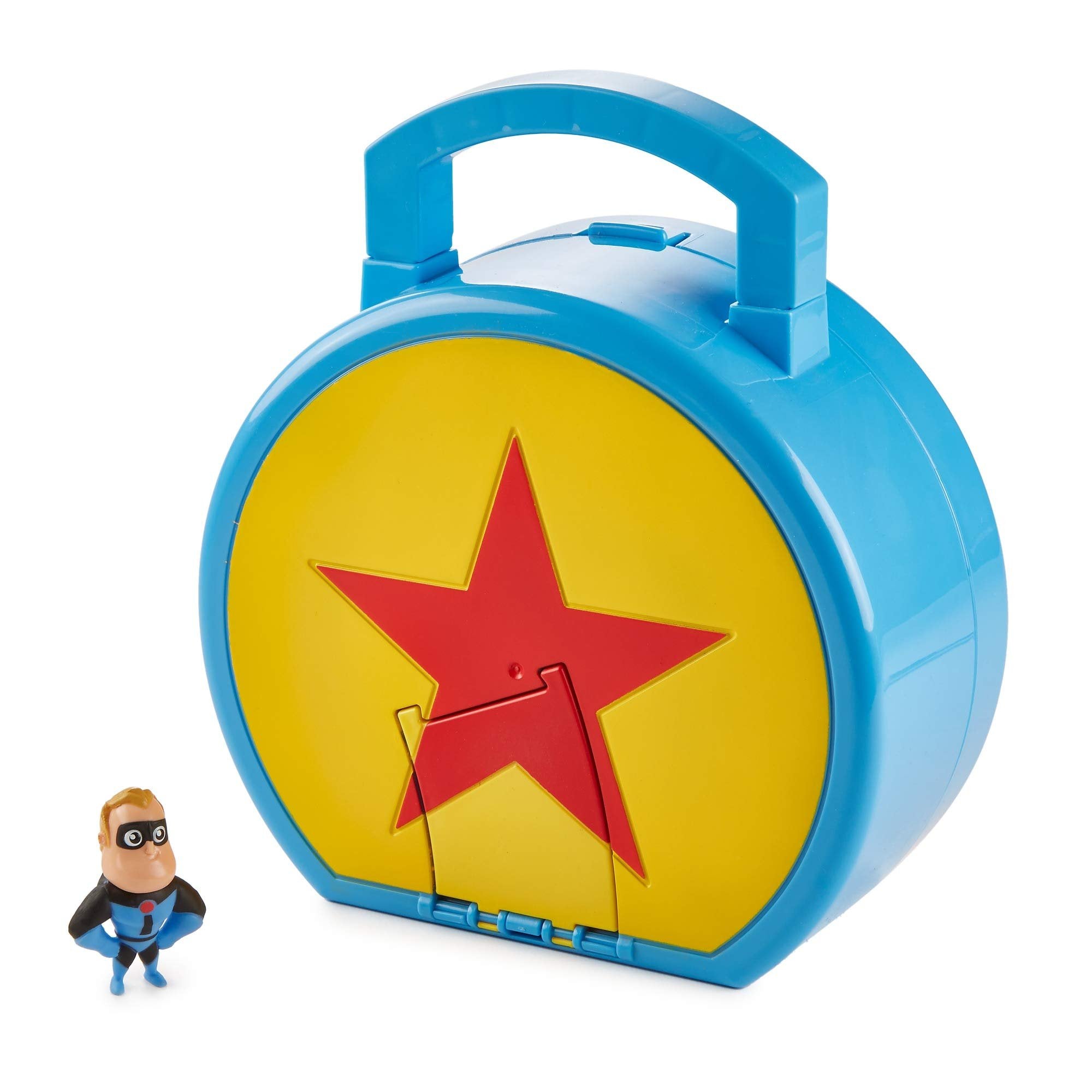 Mattel Disney Pixar Minis World of Pixar Playset Multiple Movies for Storytelling and Portable Play, Includes Mini Mr. Incredible Figure, Folds up, Kids Ages 3 and Up