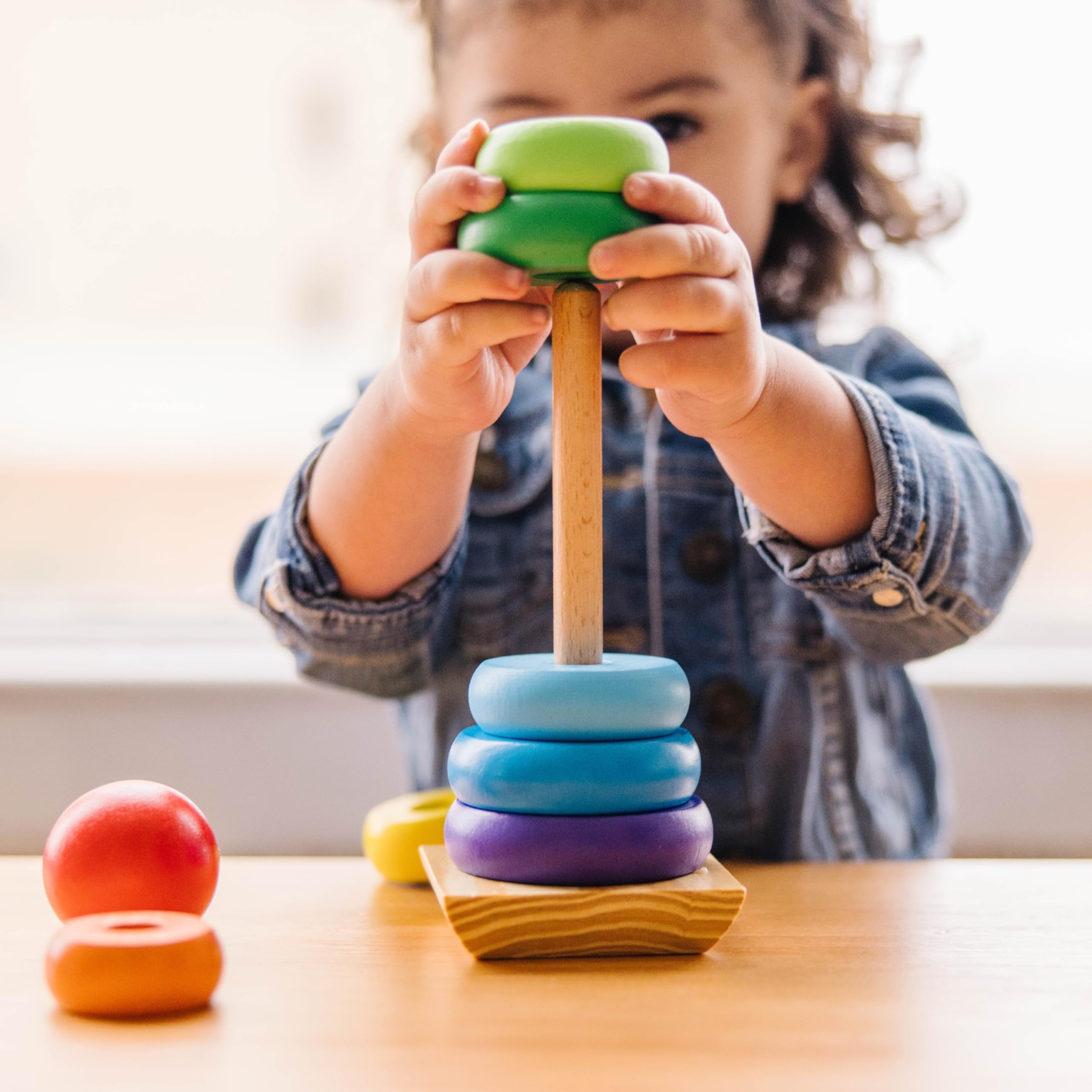 MELISSA & DOUG Rainbow Stacker, 1 EA