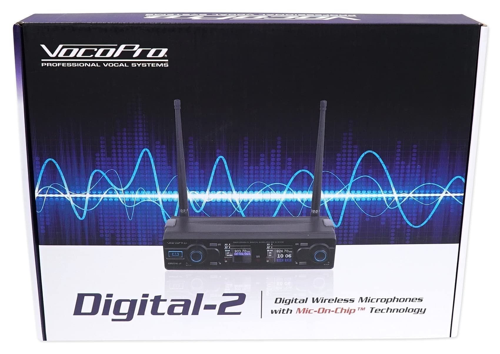 VocoPro Dual CH Digital Wireless Guitar SYS (DIGITAL-2GUITAR)