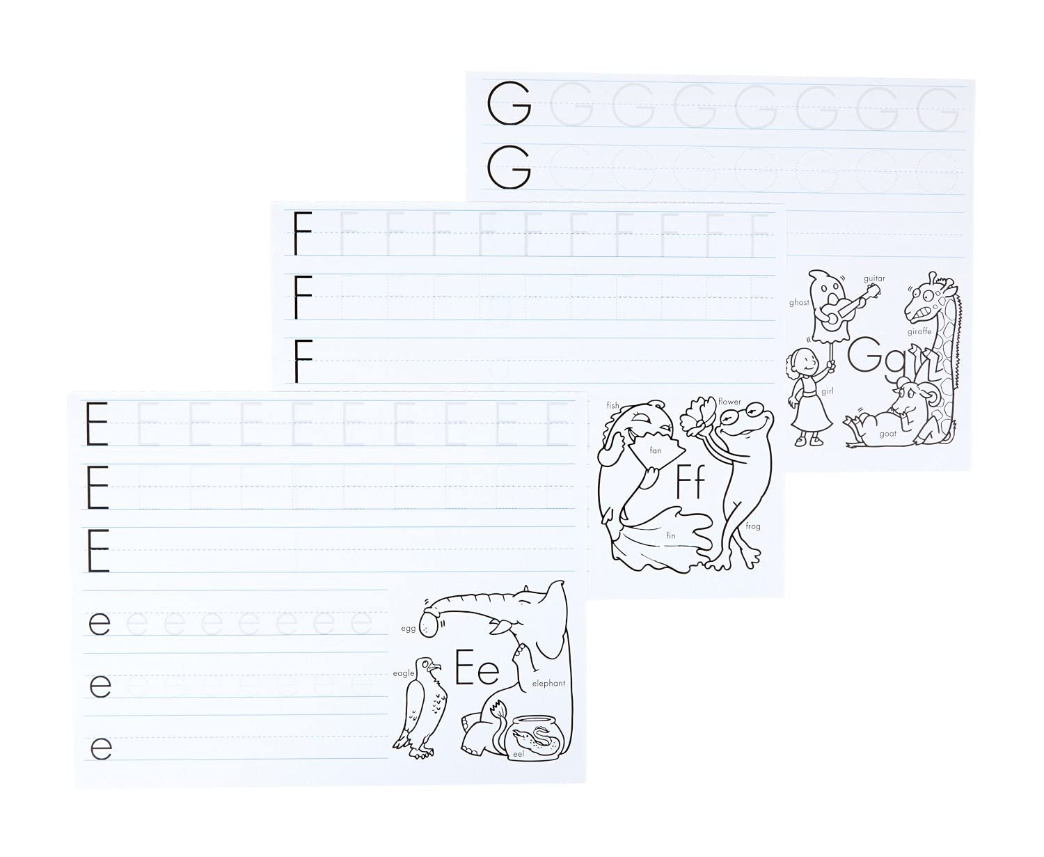 Crayola Alphabet Pad, Tracing Worksheets, 30 Pages, White, 10 x 8 Inches