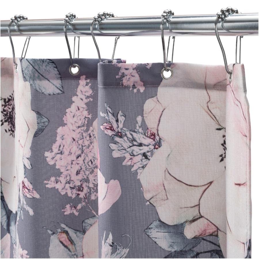 In Style Polyester Shower Curtain - Bold Blossoms, 71" x 71"