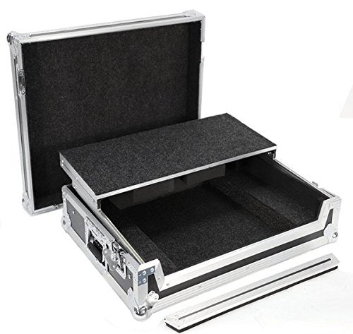 DEEJAY LED Fly Drive Case For Roland DJ808 Pro DJ Controller or Similarly Sized Equipment w/Laptop Shelf - TBHROLANDDJ808LT