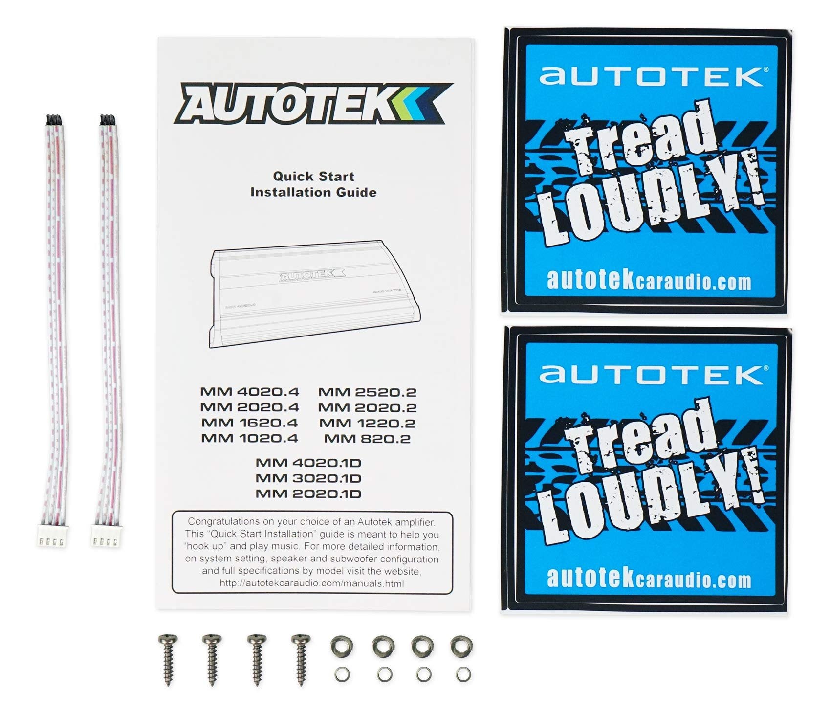 Autotek MM1020.4 The Mean Machine Amp (4 Channels, Class AB, 1,000 Watts)