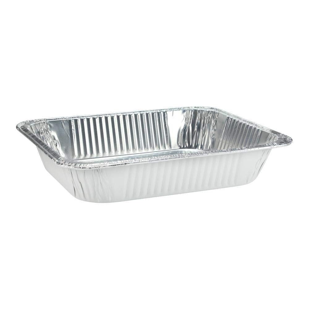 White Aluminum Pans - Half-Size (1 Pack) - Premium Quality & Easy Cleanup Pans - Perfect for Parties, Catering & Buffet