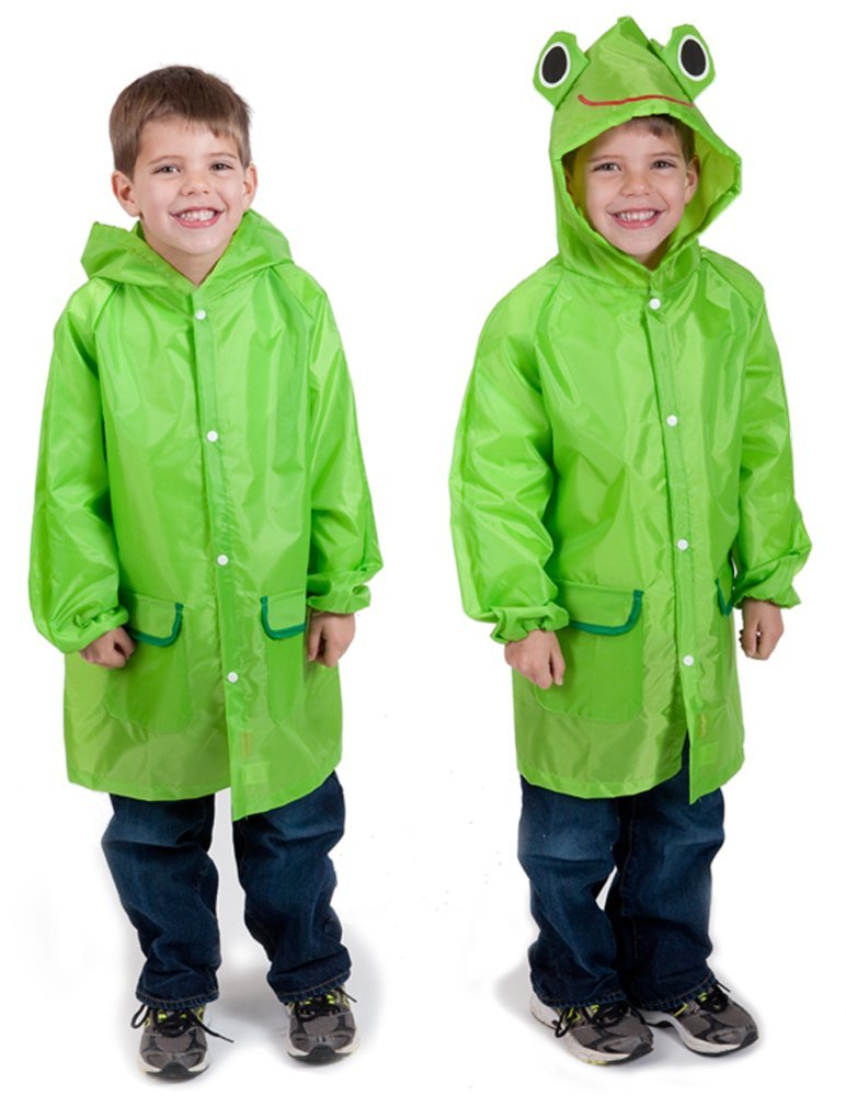 Cloudnine Children's Froggy Raincoat, for Ages 5-12 One Size fits All
