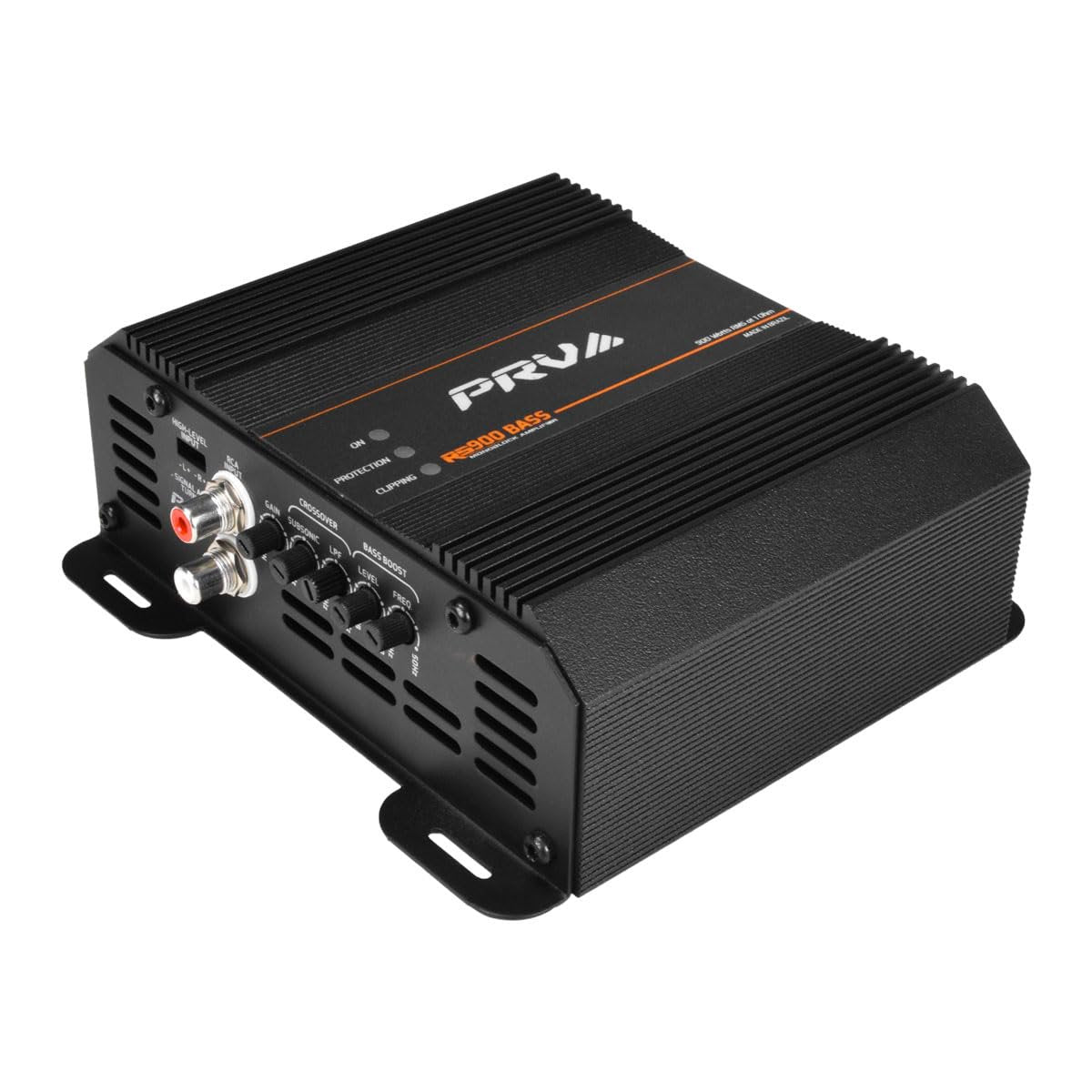 PRV AUDIO 900 Watts Mono Subwoofer Car Audio Amplifier RS900 BASS 1 Ohm – 12 Volts Monoblock Class D Amp, Built-in Crossover & Bass Boost with High Level Inputs