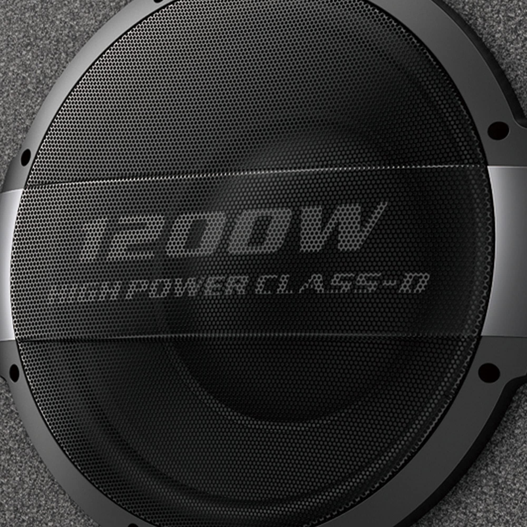 Pioneer TS-WX1220AH Dual 12" Ported Enclosure Active Subwoofer with Built-in Amplifier, Black
