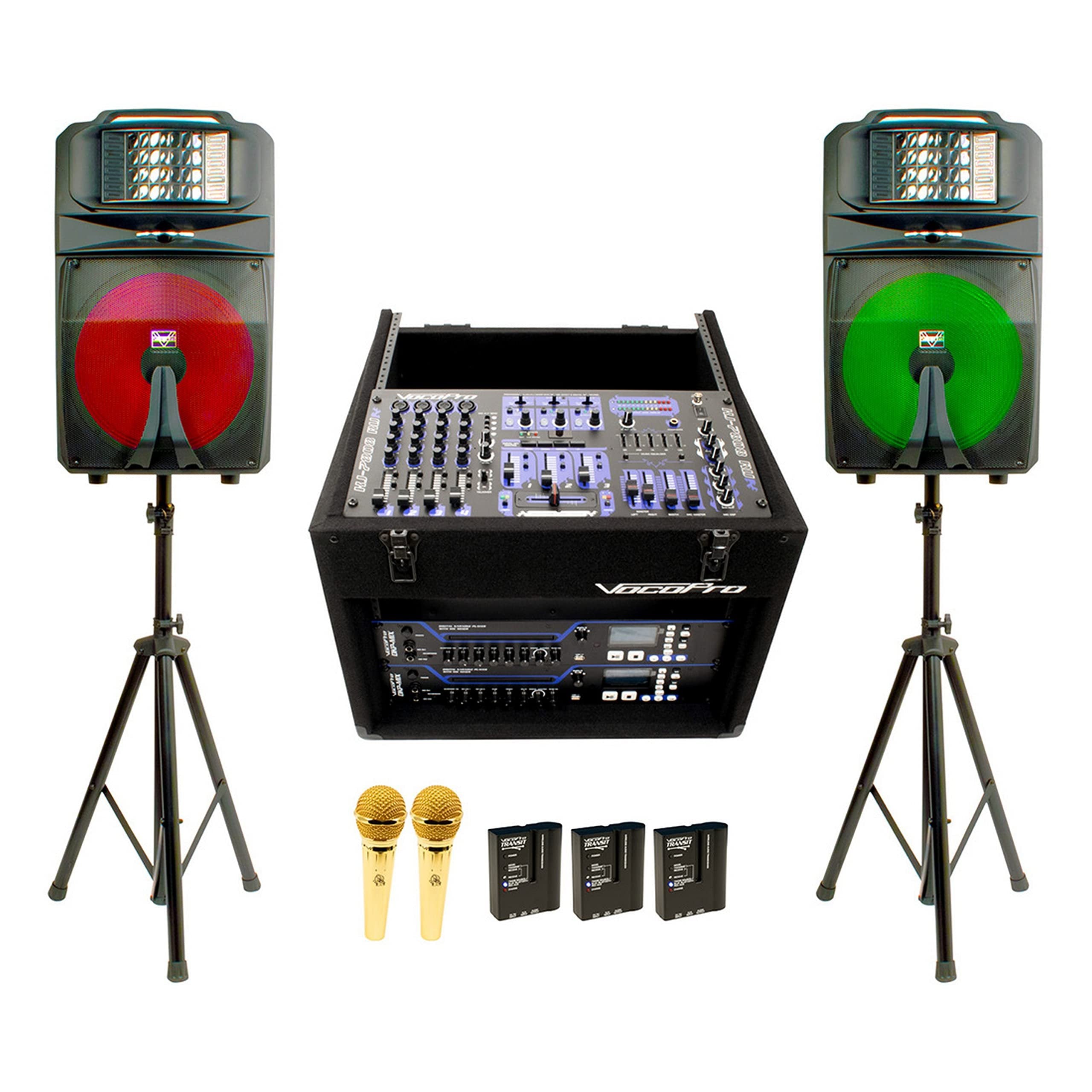 VocoPro - 2000 Watt DJ/Karaoke Club System (VCOCLUB-THUNDER-2000)