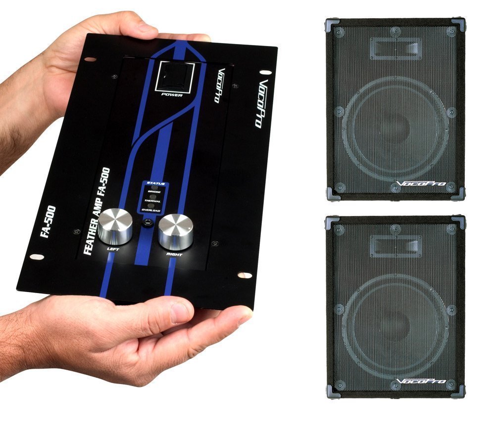VocoPro Amplifier Speaker, Black, 25.00 x 25.00 x 25.00 (EVENTMAN215)