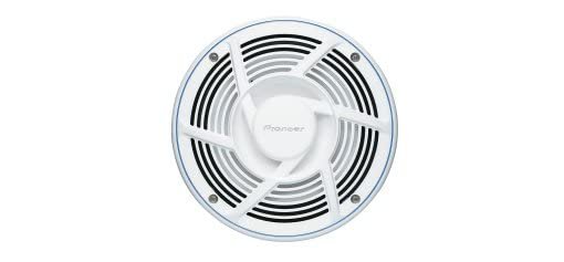PIONEER CAR TSME650FS ME-Series 6.5 inch White Marine Coaxial Speakers (Pair) 2-Way, 200 Watt Max Power, IPX7 Rated, Sports Grille Design