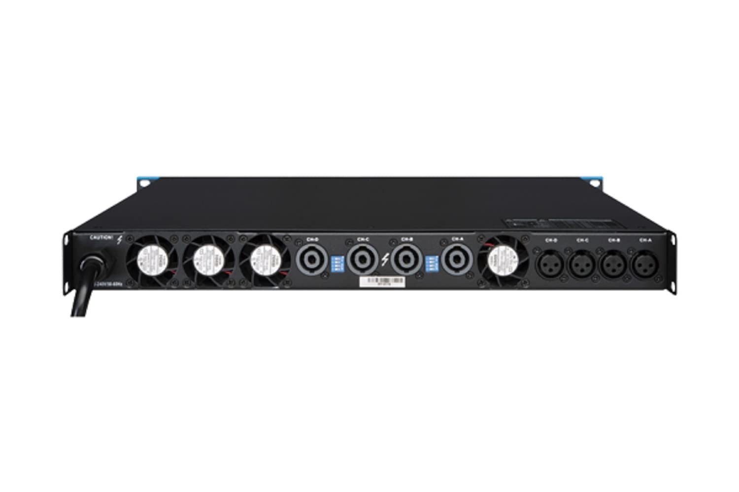 CVR Pro Audio D-1004 Series Professional DJ Power Amplifier 2890 Watts x 4 Channel 2 Ohm Stereo