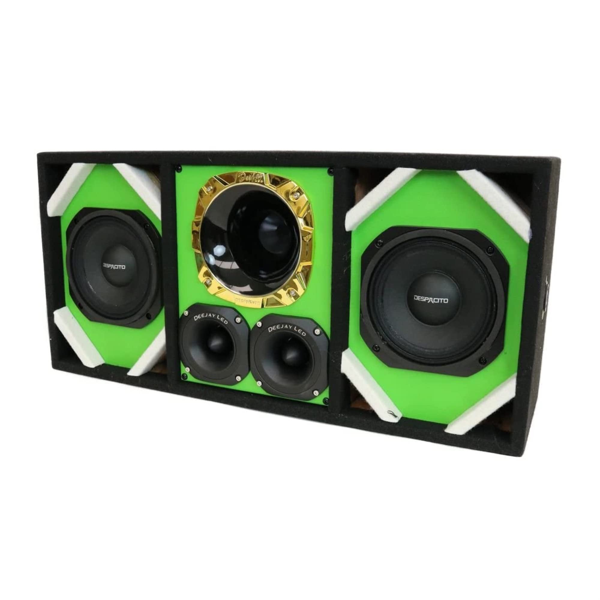 DEEJAY LED TBH6GREEN DEEJAYLED 2 6" Despacito Horn 2 TW Brazi
