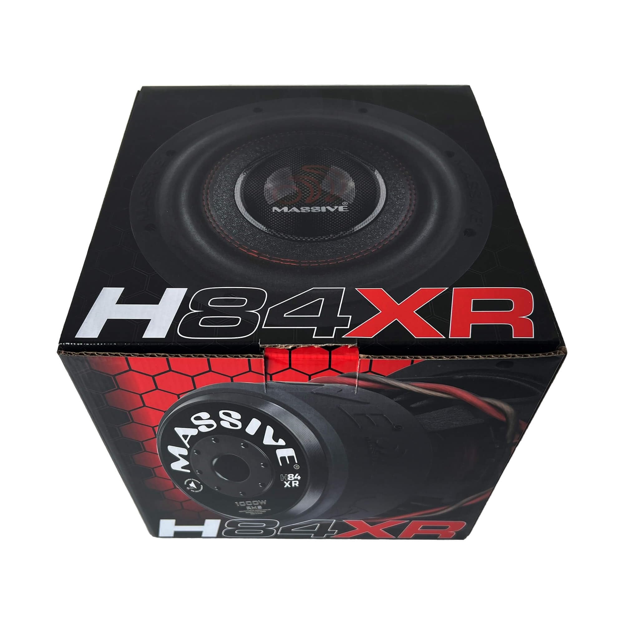 Massive Audio H84XR | 8" 1000 Watts RMS - 2000w MAX Dual 4 Ohm 2.5" V.C. Cast Basket Subwoofer
