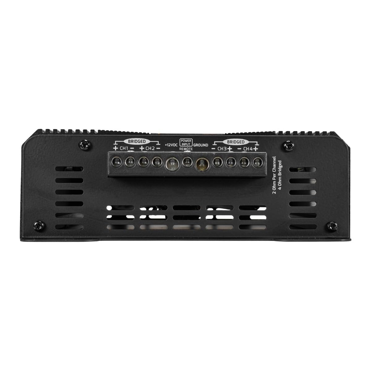PRV Audio QS800.4 2 Ohm Compact 4 Channel Car Audio Amplifier 4 x 220 Watts RMS at 2 Ohm - 800 Watt Amp High Power Stereo 12 volts Amp Class D Full Range Bridgeable