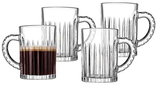 Godinger Mug Hot Beverage Coffee Hot Chocolate Cup Beacon Hill 13.5 oz - Set of Four