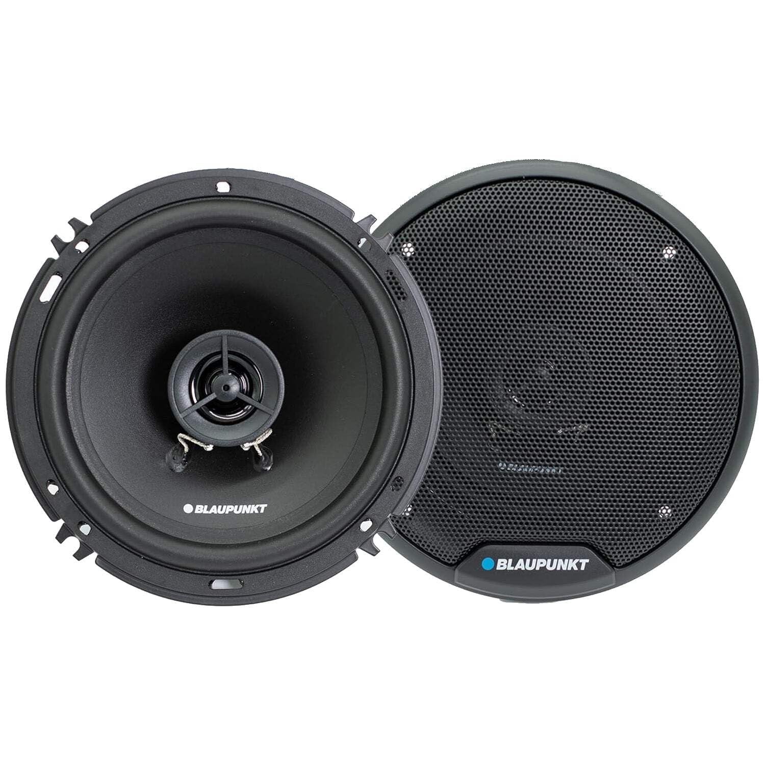 BLAUPUNKT BPS-E652 6-inch 2-Way Car Speakers 80W with Grilles - High-Fidelity Sound, Durable Construction, Easy Installation - Includes 2 Speakers Bundle with Gravity Magnet Phone Holder