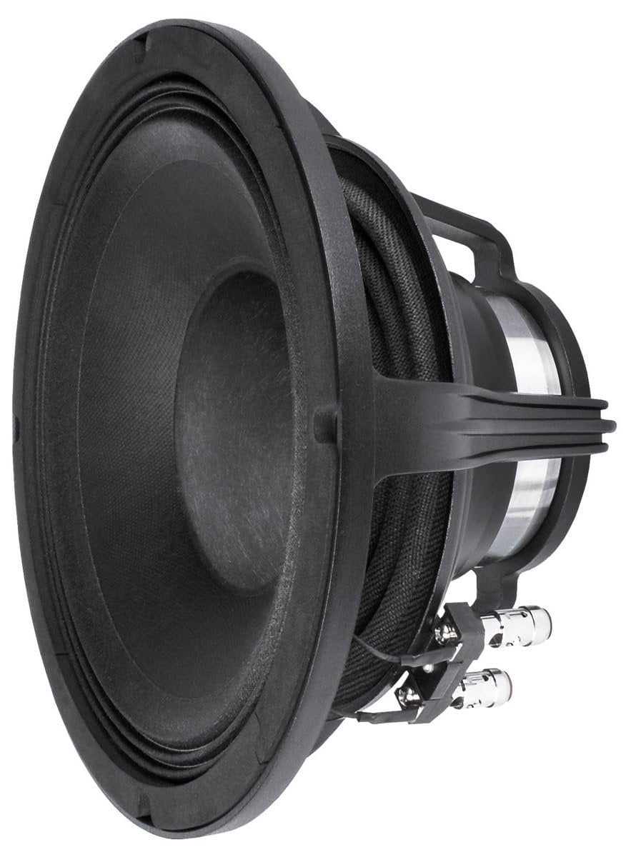 Deejayled FAITALPRO 10FH500-4 10-inch Midbass Speaker 4-Ohms with 3-in Voice Coil 500 Watt Rms 1000 Watt Max Power Capacity Triple Roll Surround Neodymium Magnet