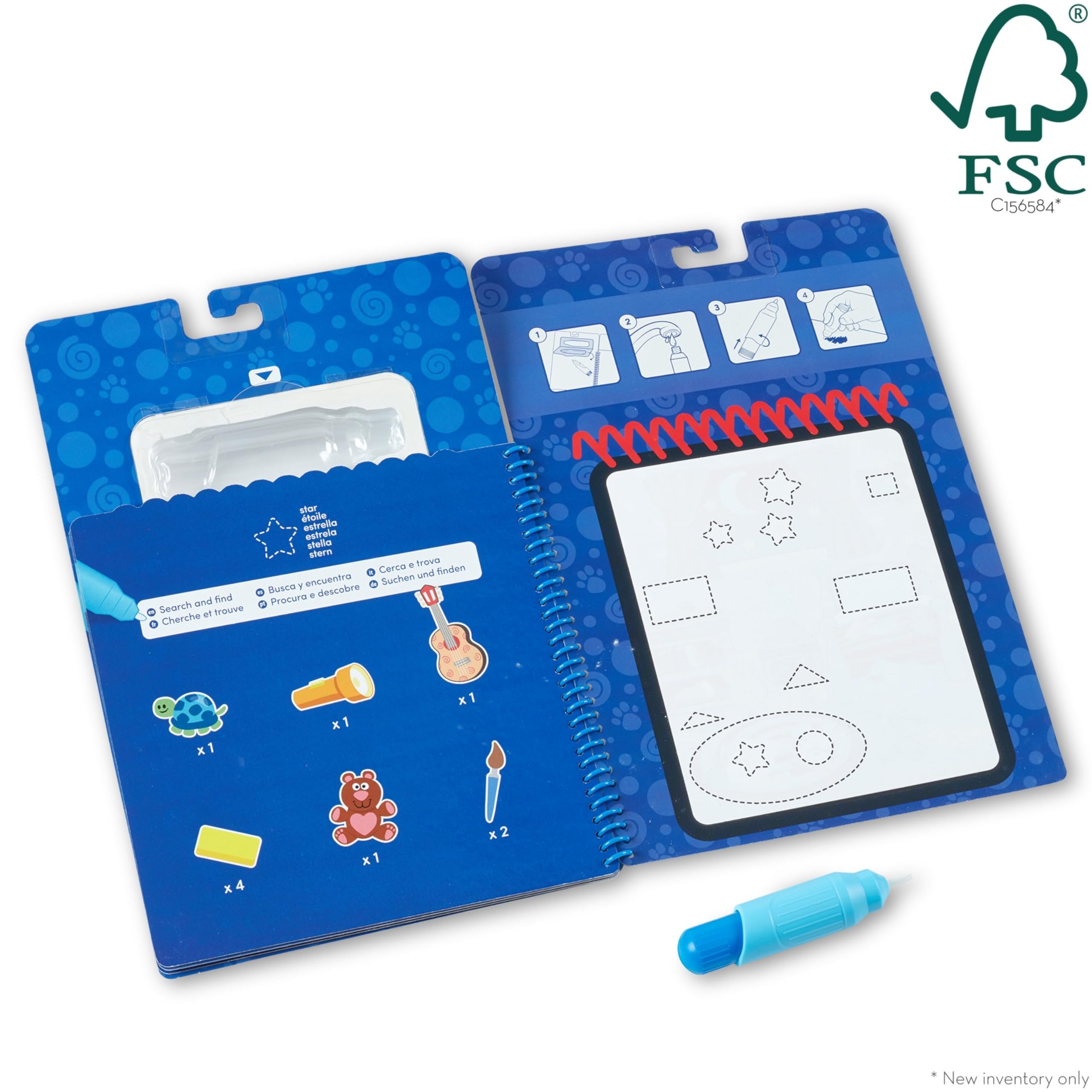 Melissa & Doug Blues Clues & You! Water Wow!! Shapes Water Reveal Travel Book | Activity Pad | 3+ | Gift for Boy or Girl