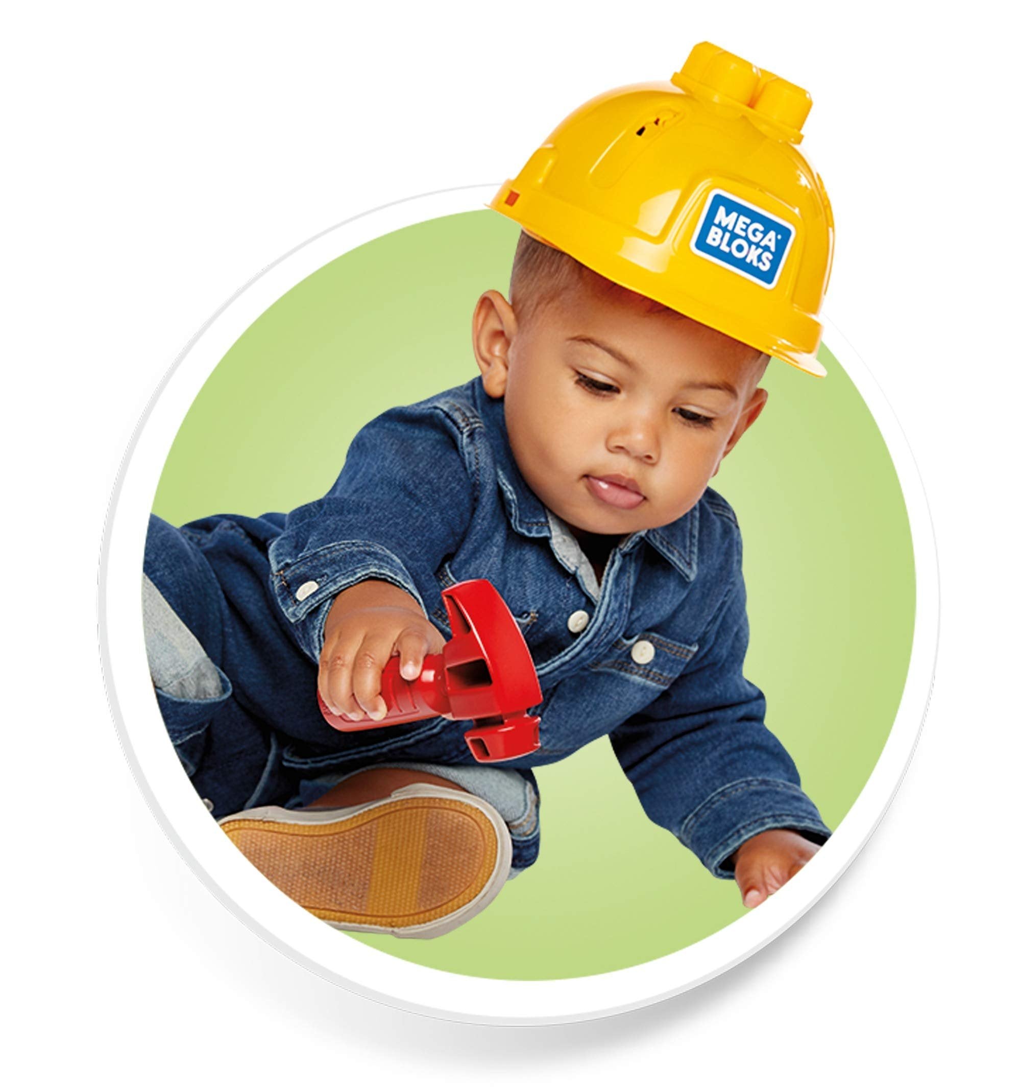 Mega Bloks Lil’ Building Toolkit Preschool Building Set with Hammer