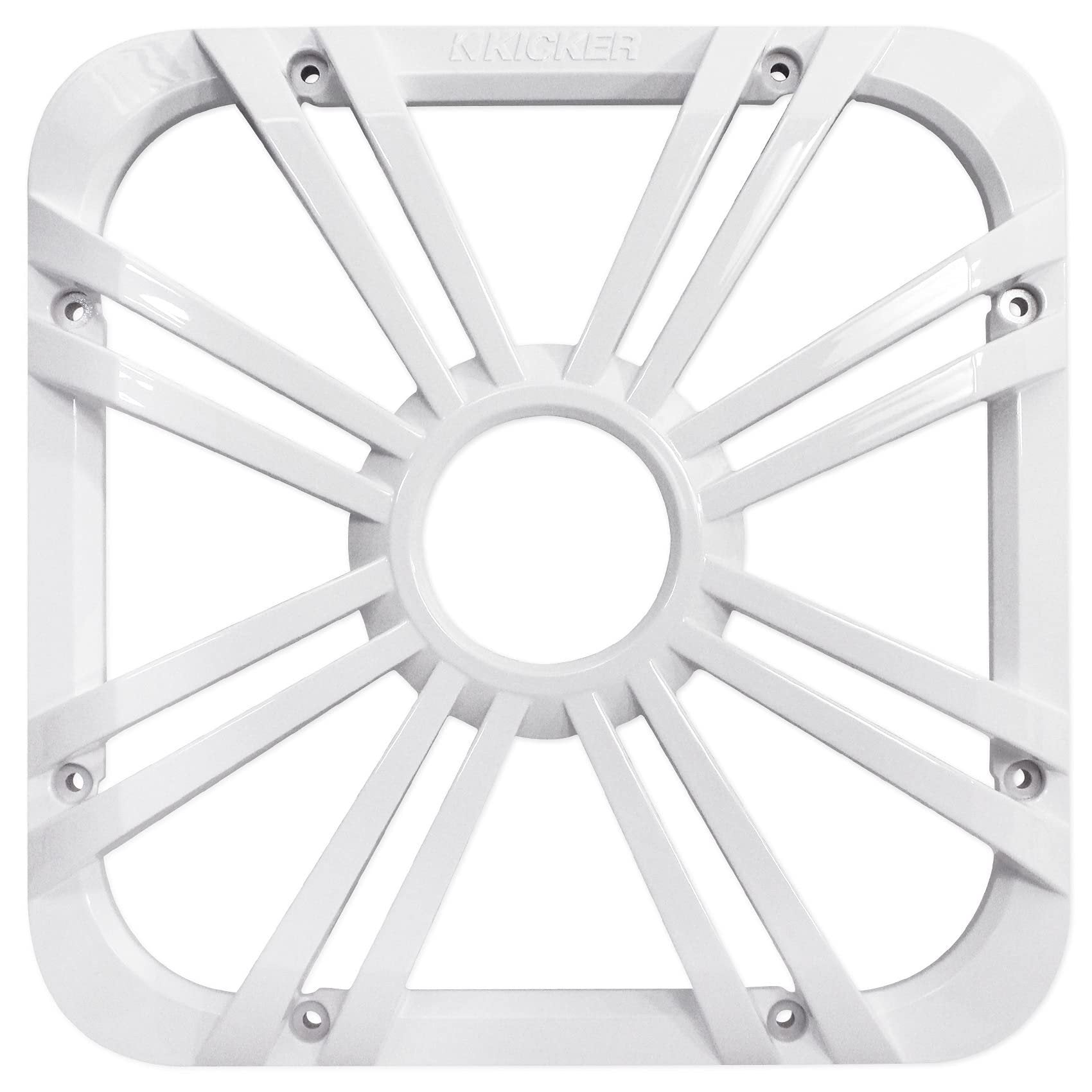 Kicker 11L710GLW 10" White Grille w/LED for SoloBaric 11S10L7 Subwoofer Sub