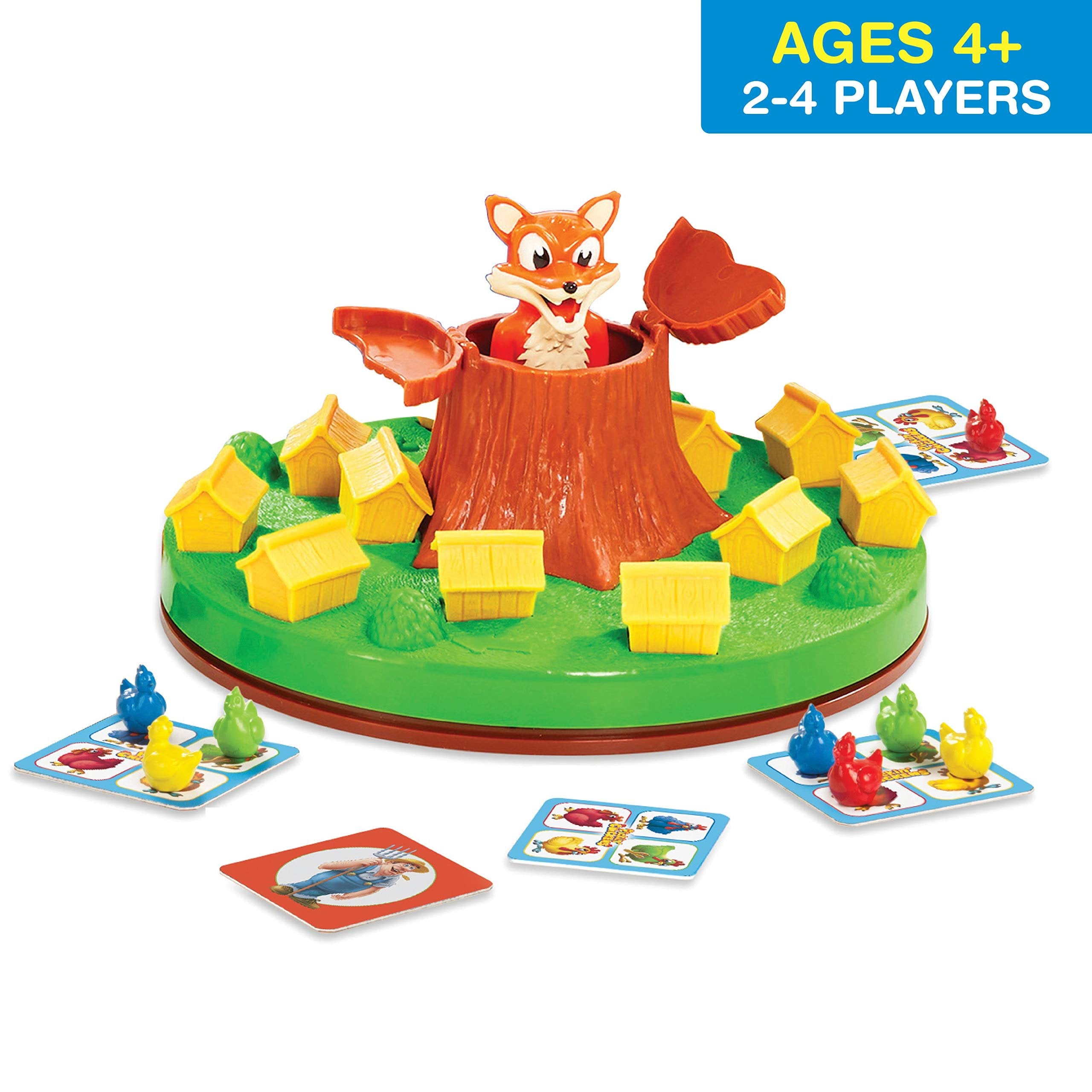 Game Zone Pickin’ Chickens Tabletop Action Game; Multiplayer for up to 4 Children Ages 4 and Older