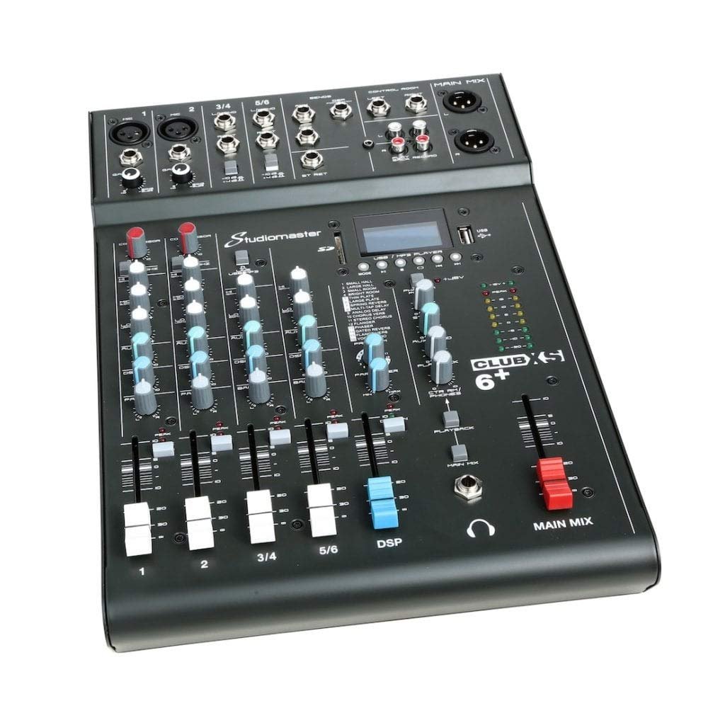 StudioMaster Club XS 62 MIC 2 ST Channels INC DSP & USB/MP3 PLAYER