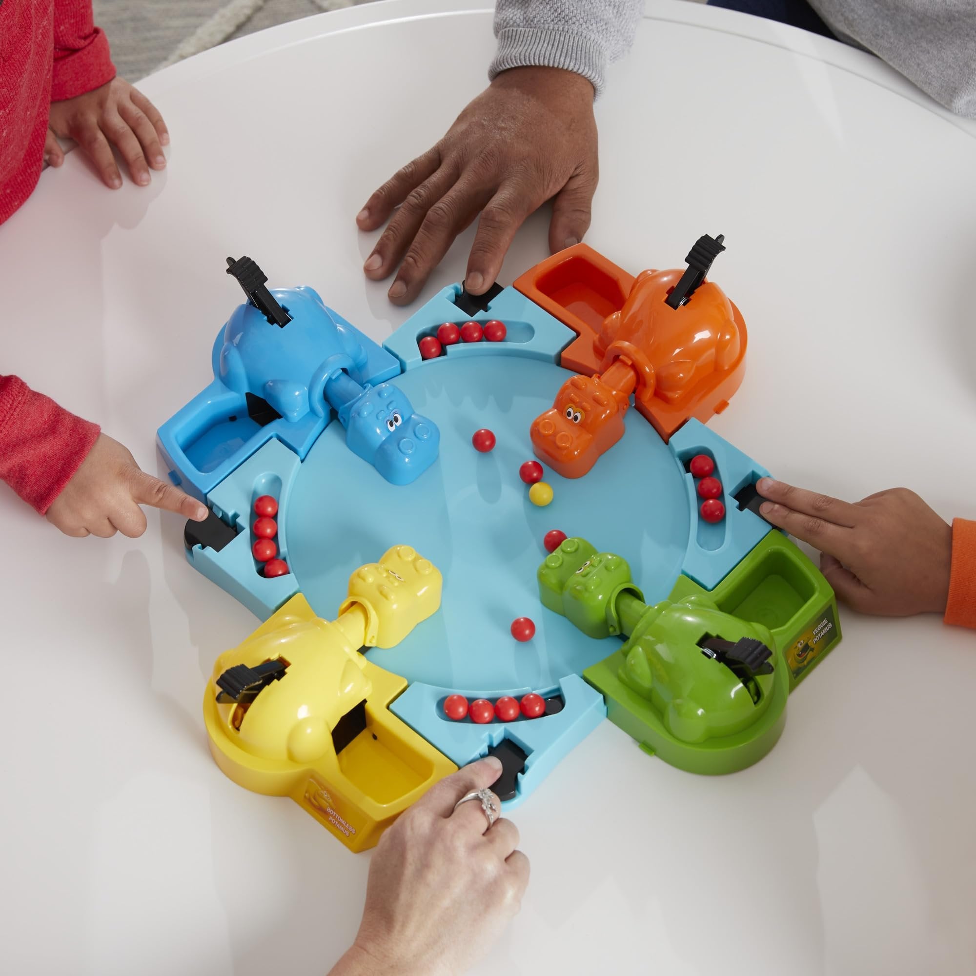 Hungry Hungry Hippos Kids Board Game, Preschool Games for 2-4 Players, Easy to Play Kids Games, Family Board Games for Kids, Kids Gifts, Ages 4 and Up