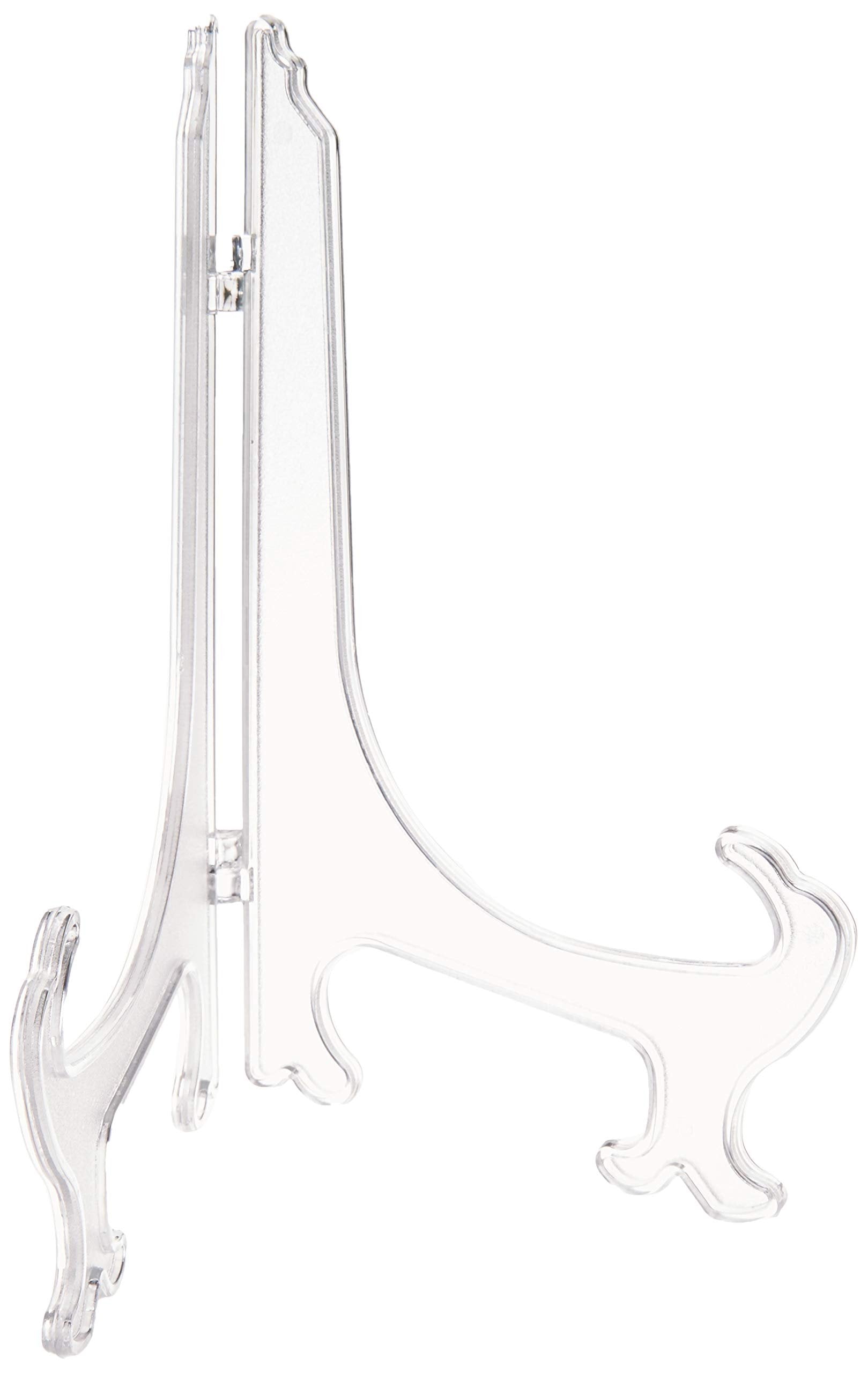 1 Large Clear Acrylic Display Easel Plate Holder Stand