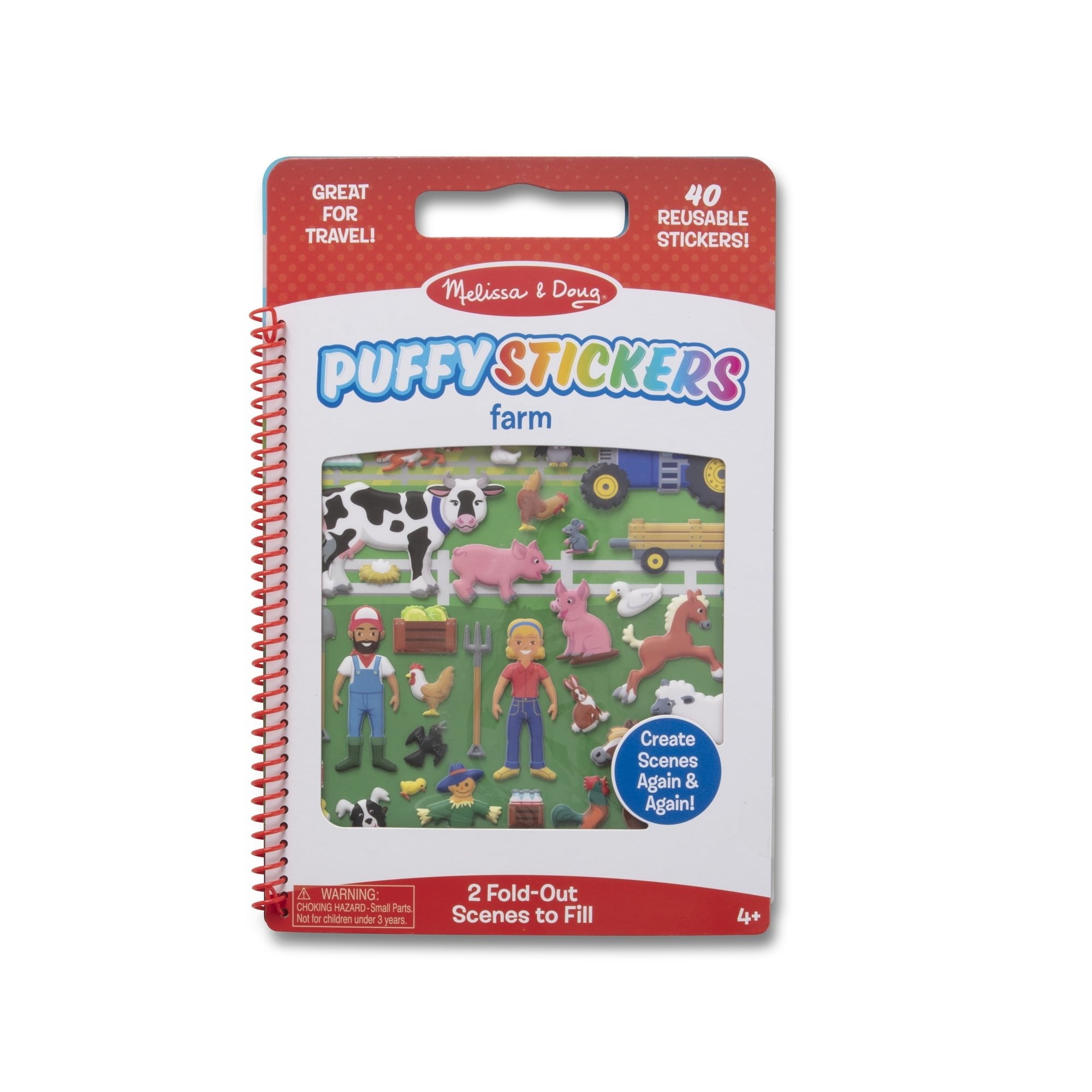 Melissa & Doug Puffy Stickers - Farm in PDQ