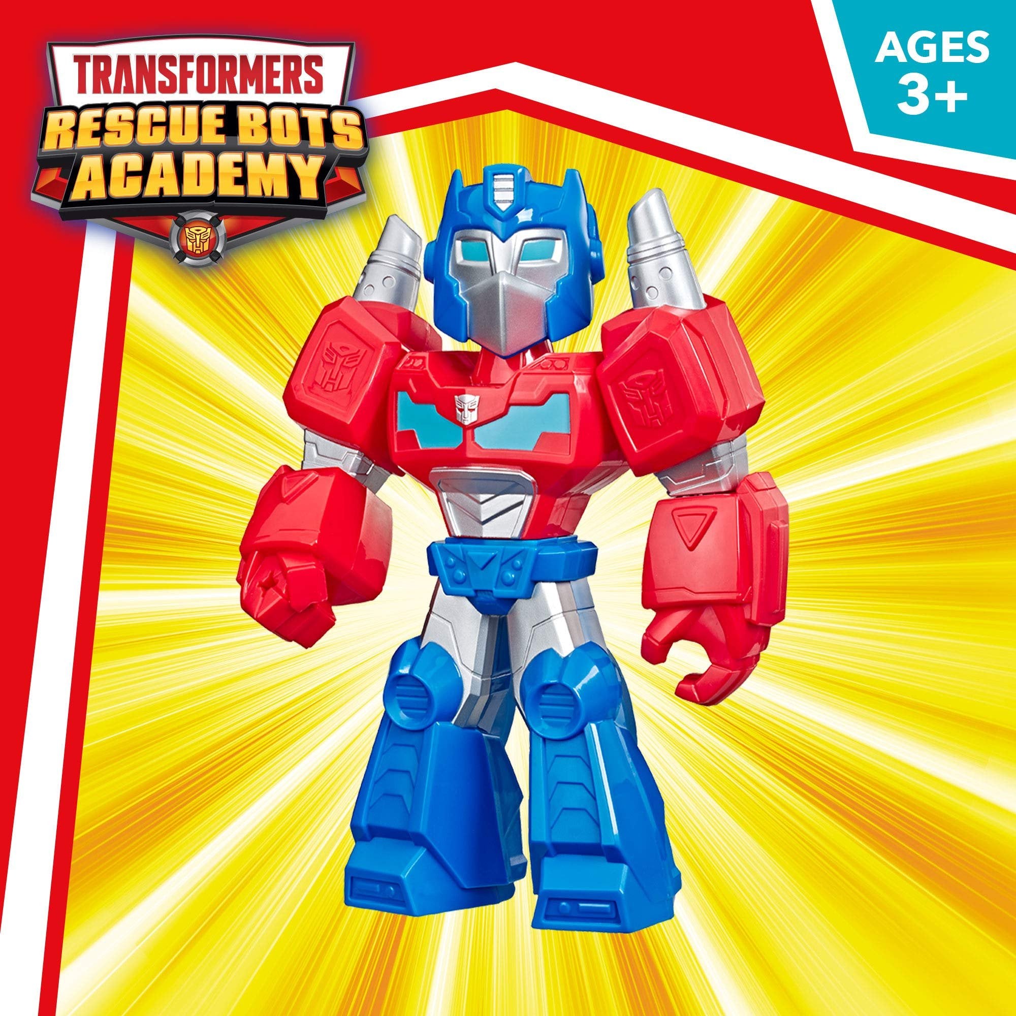 Transformers Optimus Prime Mega Mighties 10" Action Figure, Toys for Kids Ages 3 & Up